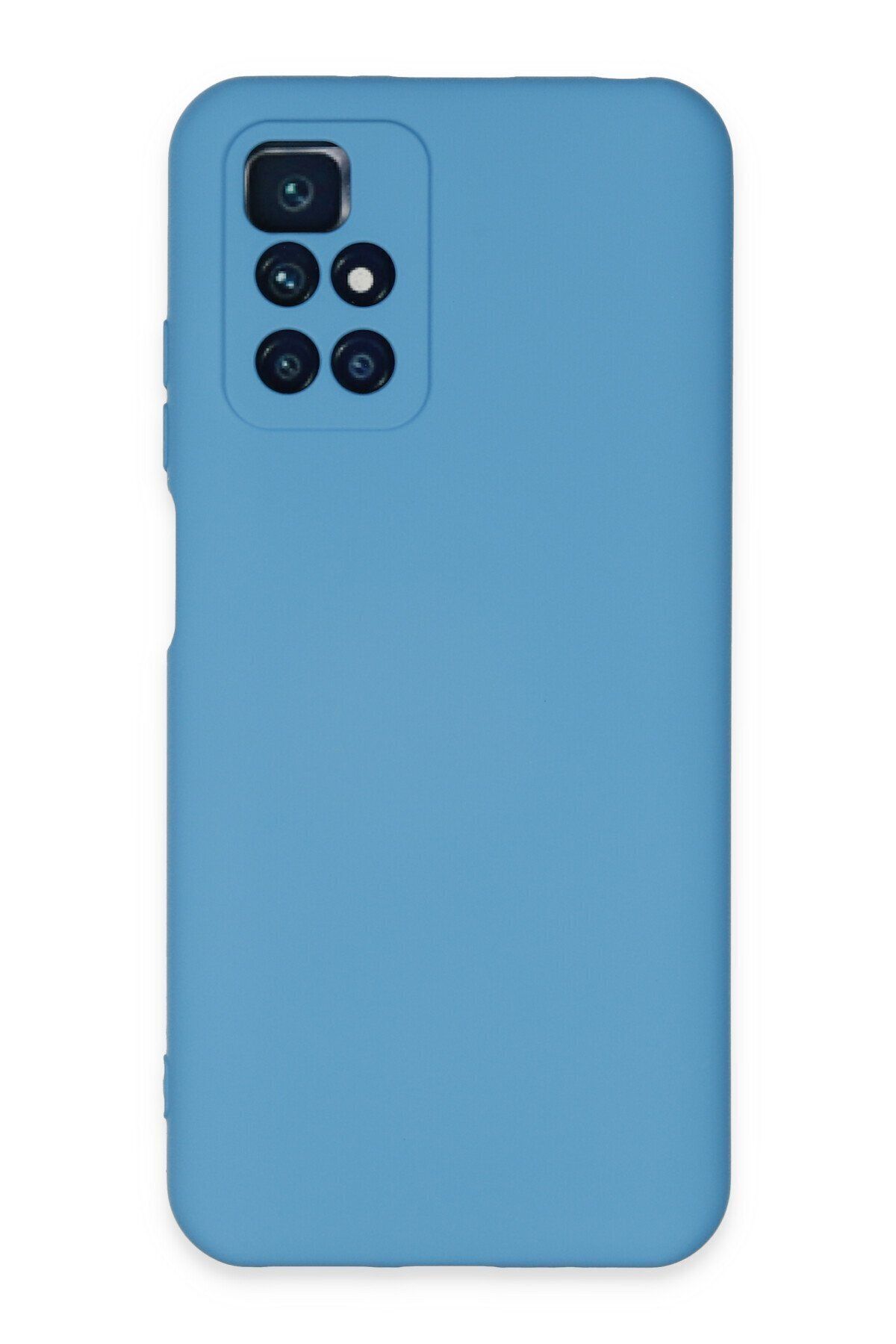 cepmoda Xiaomi Redmi 10 Uyumlu Cpmd içi kadife Soft-Nano Doku Kapak/Kılıf - MAVİ