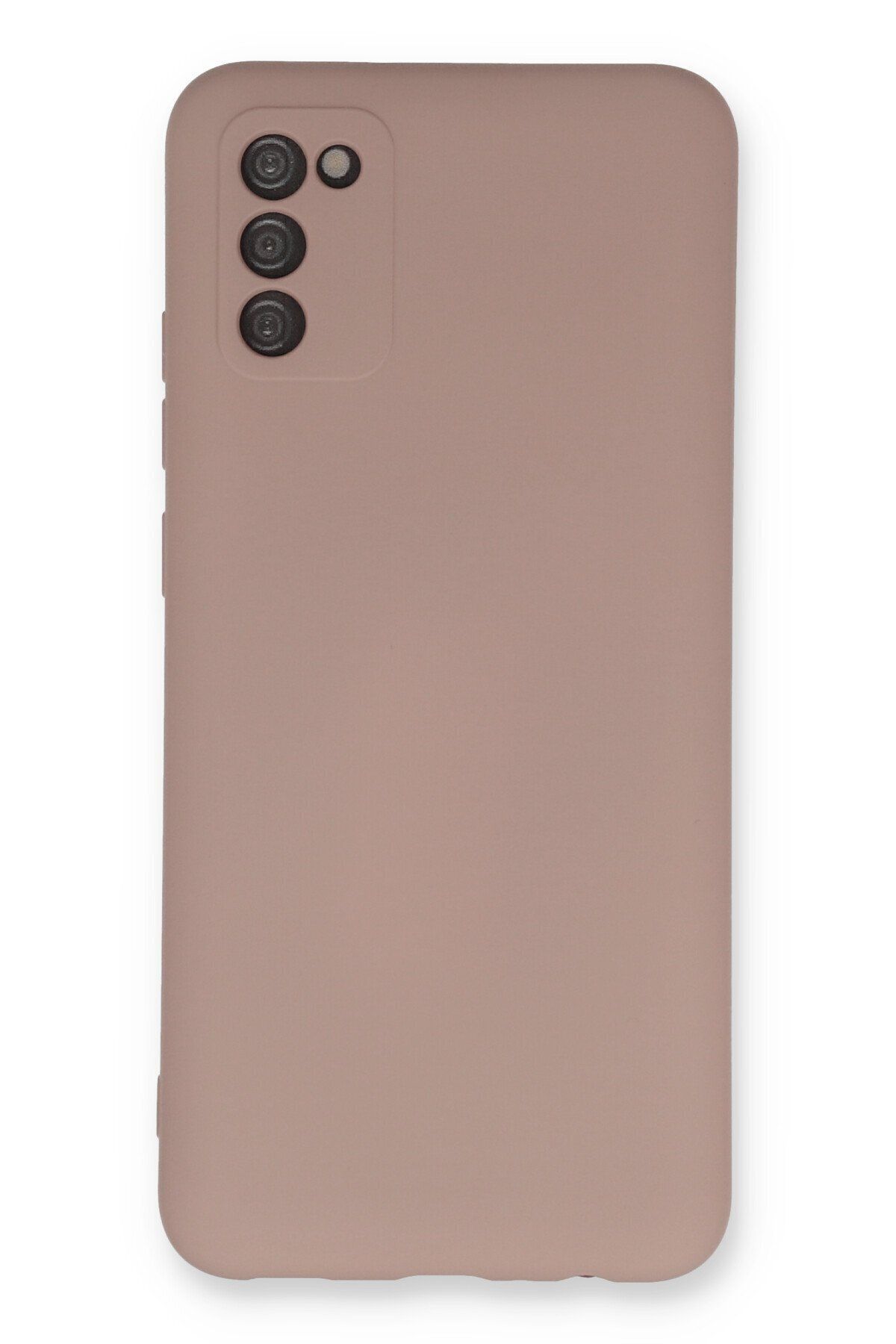 cepmoda Galaxy A03S Uyumlu - Cpmd içi kadife Soft-Nano Doku Kapak/Kılıf - PUDRA