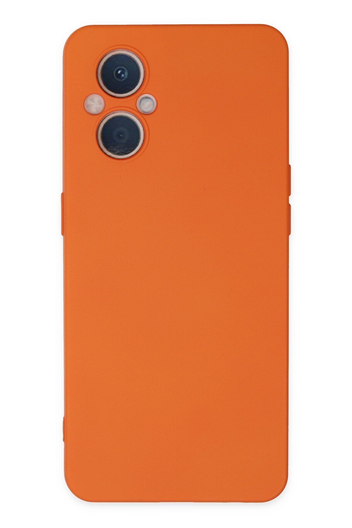 cepmoda Oppo Reno 7 Lite Uyumlu Telefon Kılıfı - Lansman, iÇi Süet/Kadife, Soft - TURUNCU