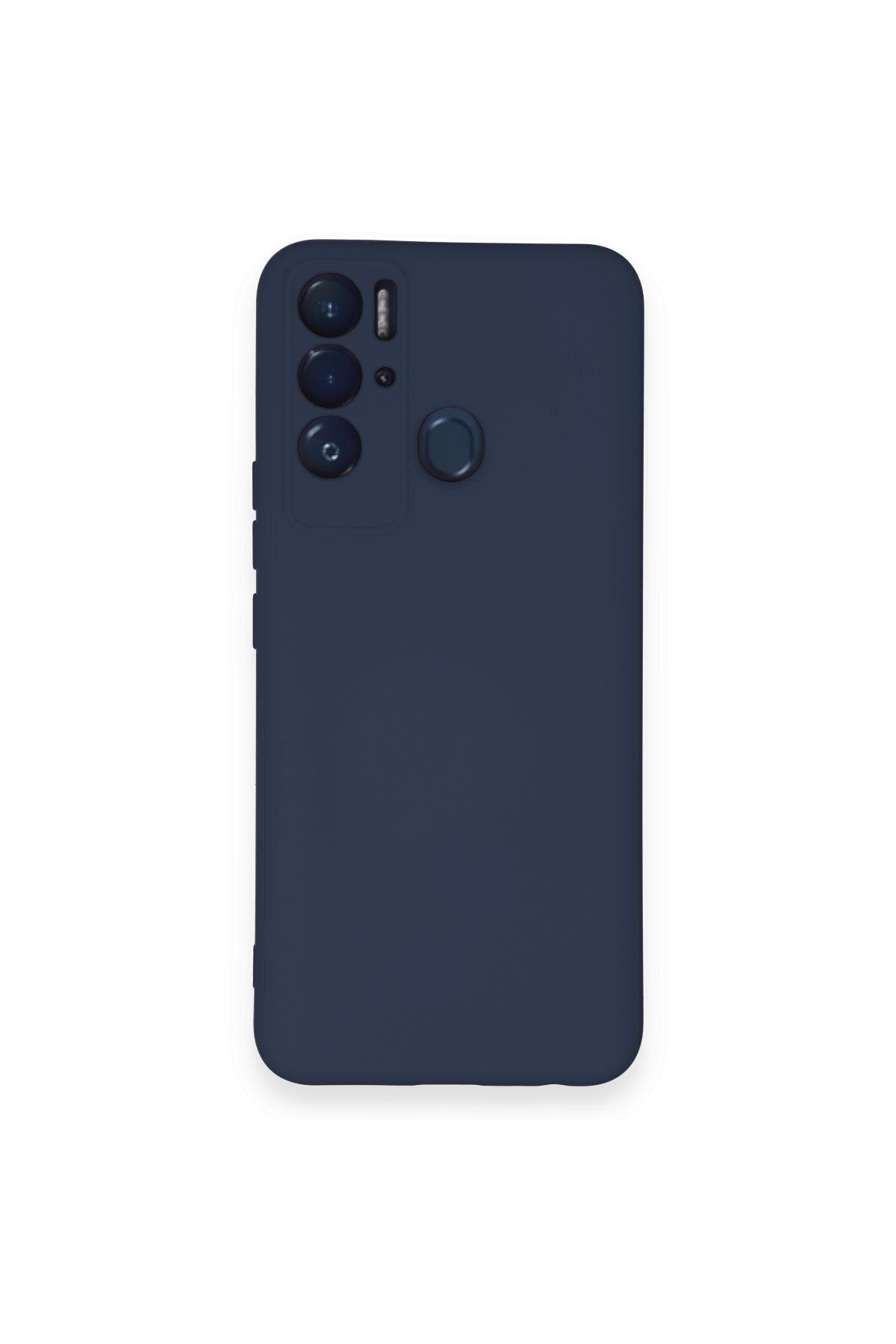 cepmoda Tecno Pova Neo Uyumlu - Cpmd içi kadife Soft-Nano Doku Kapak/Kılıf - LACİVERT