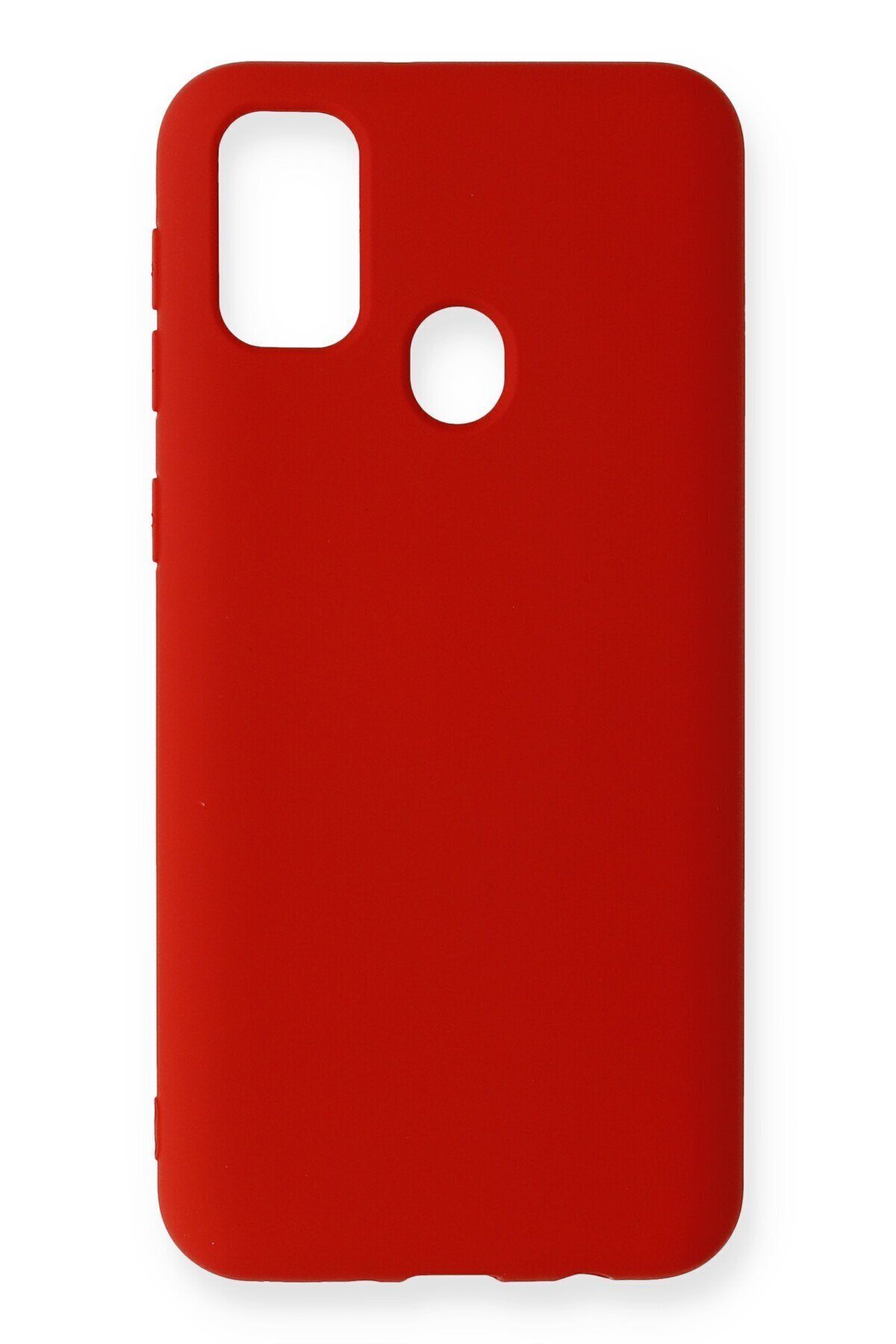 cepmoda Samsung Galaxy A21S - Cpmd içi kadife Soft-Nano Doku Kapak/Kılıf - KIRMIZI