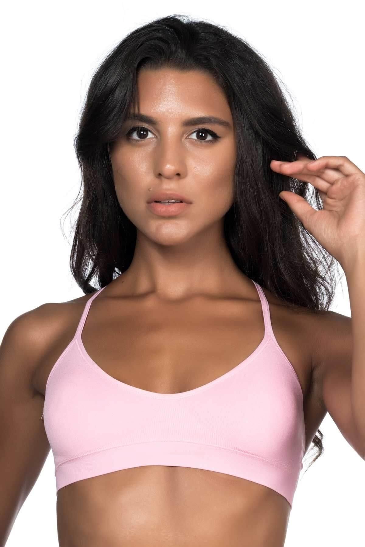 Beruflic PEMBE MI Angel 4020 Pedli İnce Askılı Büstiyer