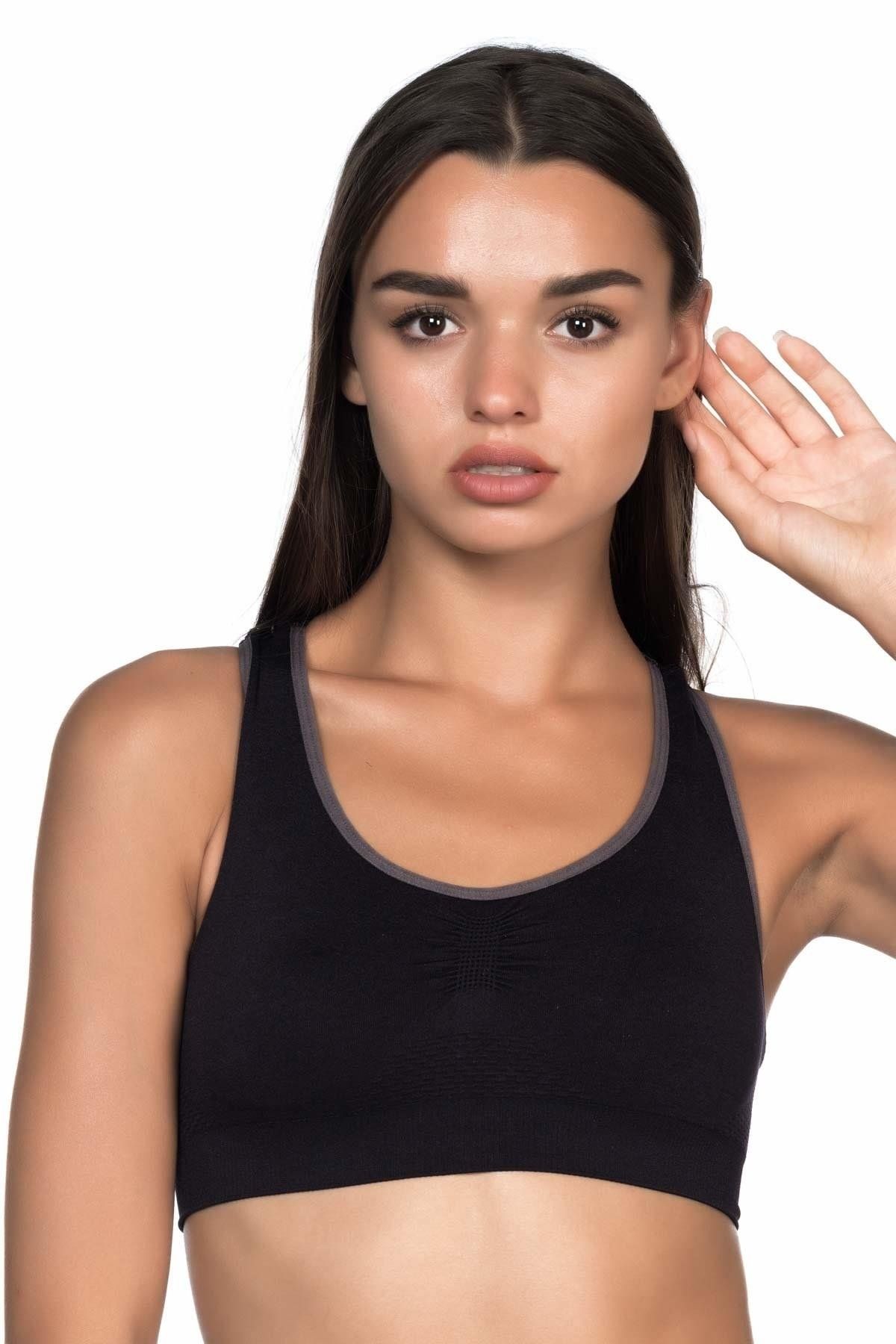 Beruflic SİYAH-ANTRASİT MI Angel 4024 Double Toparlayıcı Büstiyer