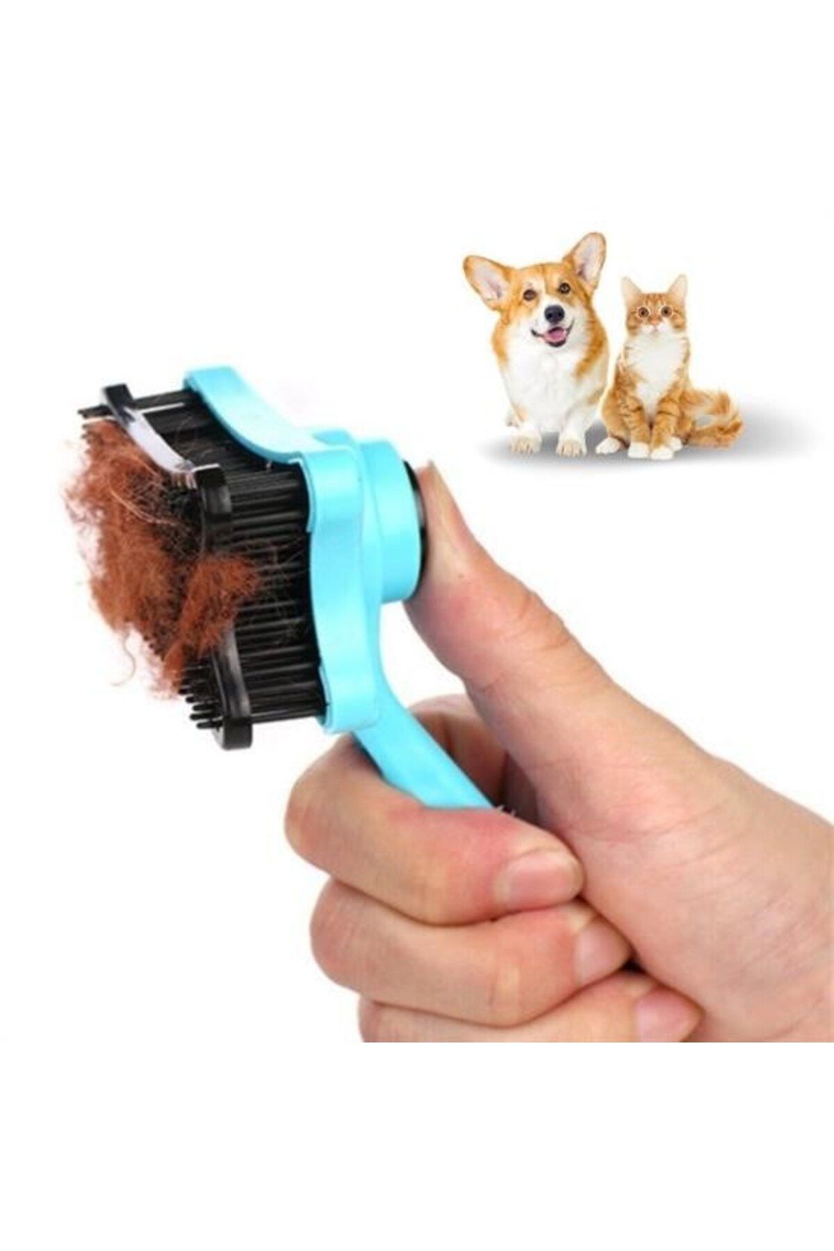 ForWhat Büro Ev Evcil Hayvanı için Kedi Köpek Tüy Toplayıcı Otomatik Tuşlu Tarak