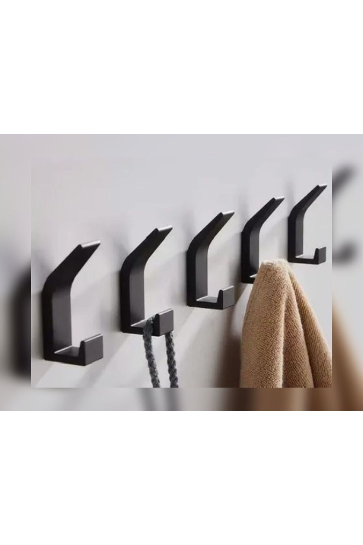 VEMA Havlu askısı, Havlu asacağı, Banyo, mutfak askısı, Duvara monte havlu tutacağı, 5 Adet