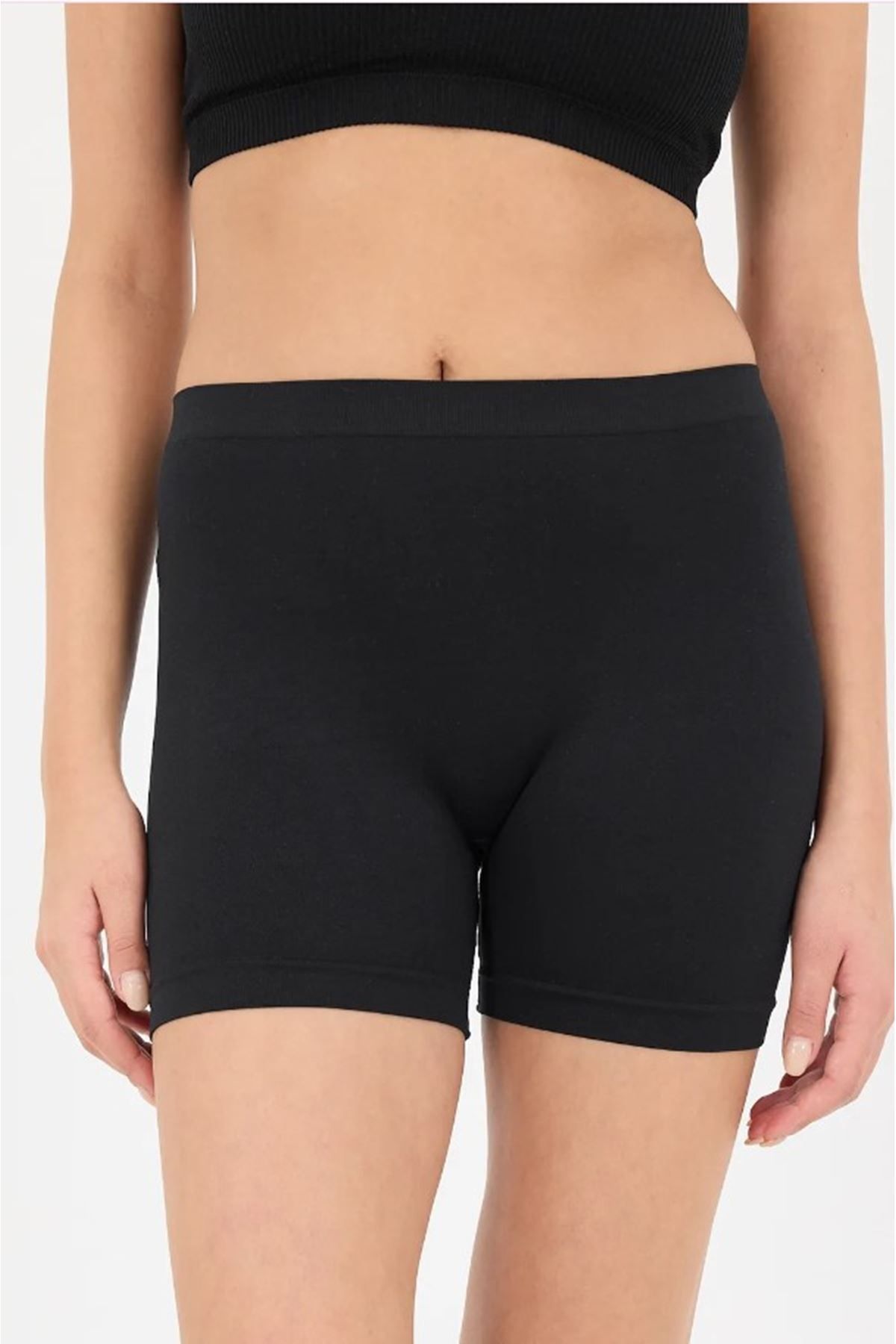 Shop58 Kadın Lazer Kesim Kayma Yapmaz Slikonlu Kadın Boxer