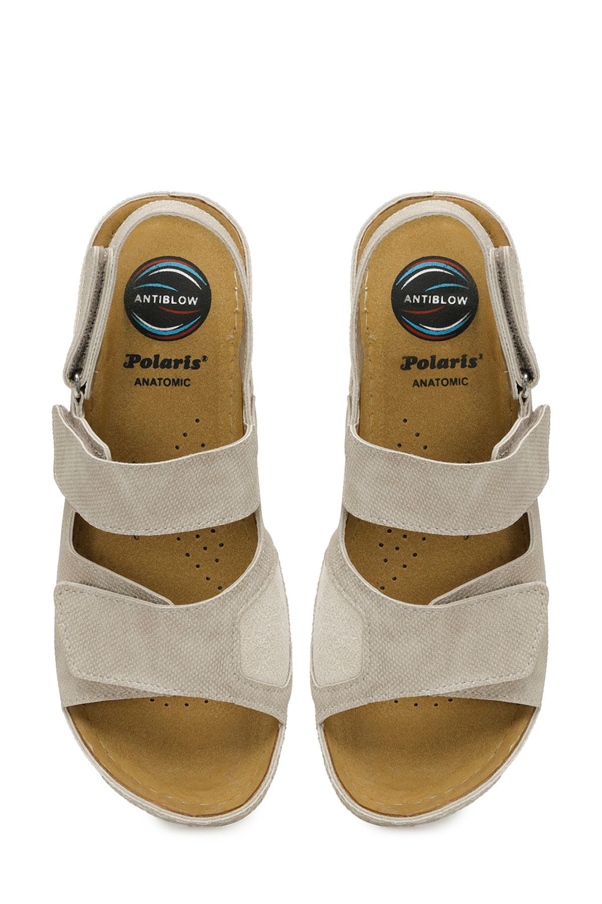 صندل زنانه 166992.Z5FX BEIGE SANDALS FLAT Polaris