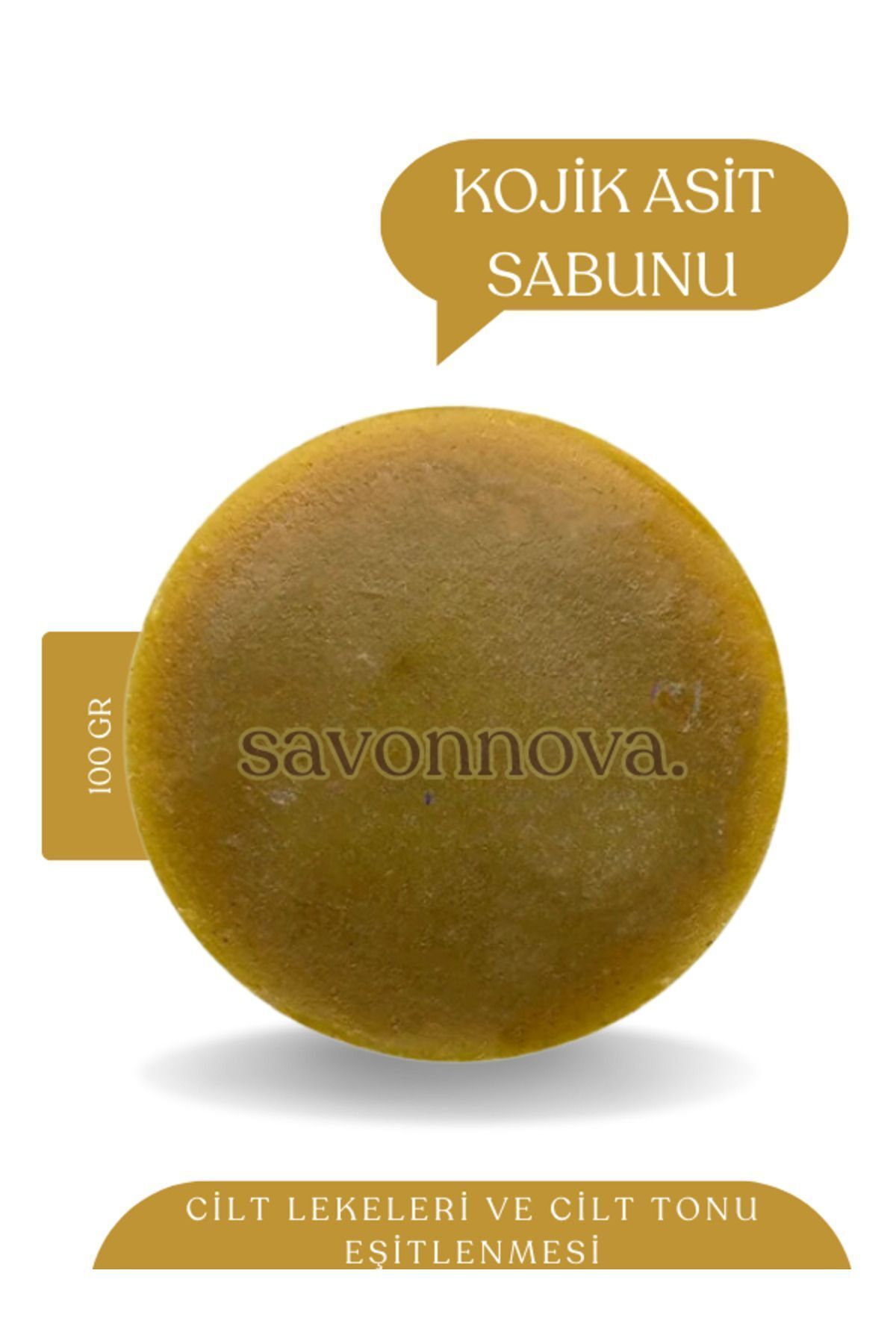 Kozmetigo Doğal Kojik Asit Kolajen Sabunu, Komedonlu Ciltler İçin Zengin Vitaminli Sabun 100GR