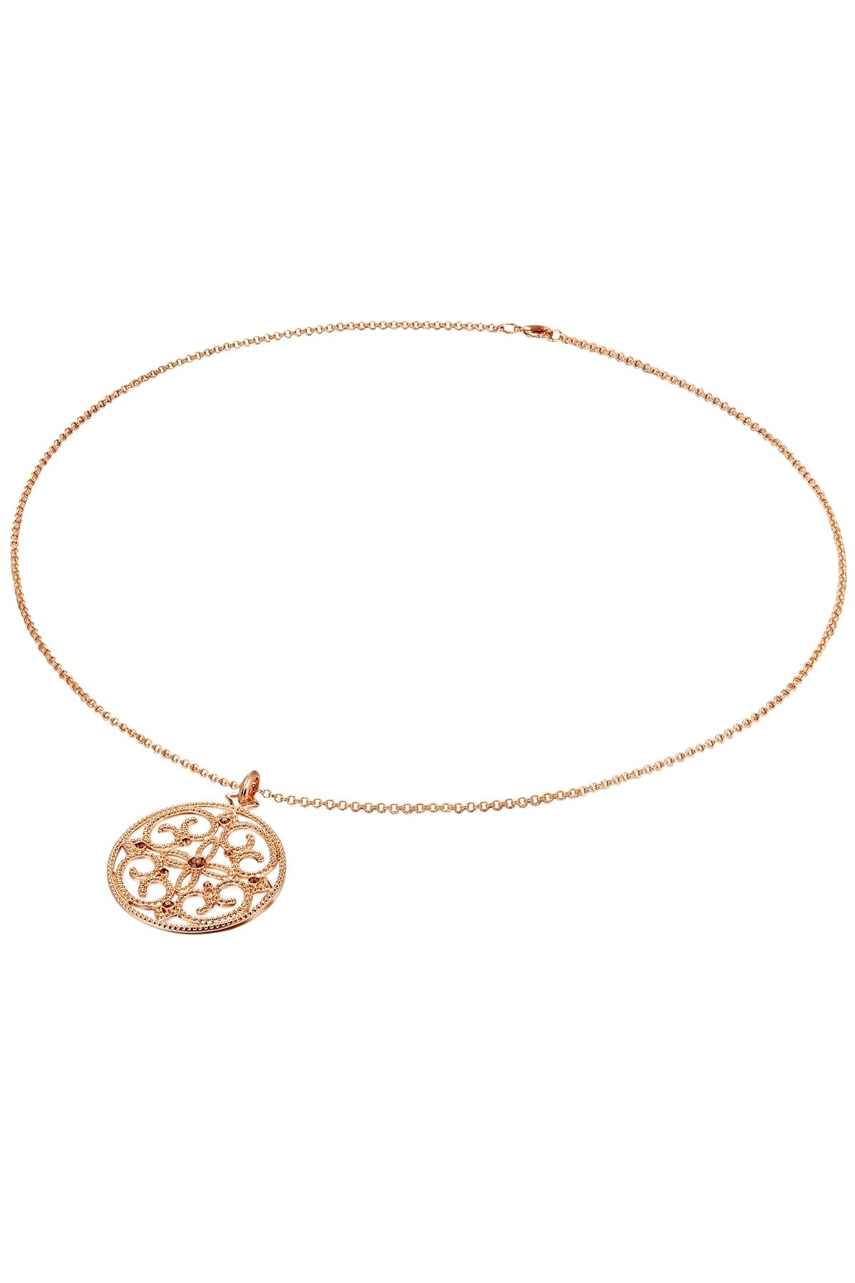 Lulu & Jane-Kette Mit Kristallen Von Swarovski® Kette Roségold Verziert Mit Kristallen Von Swarovski® Braun 3