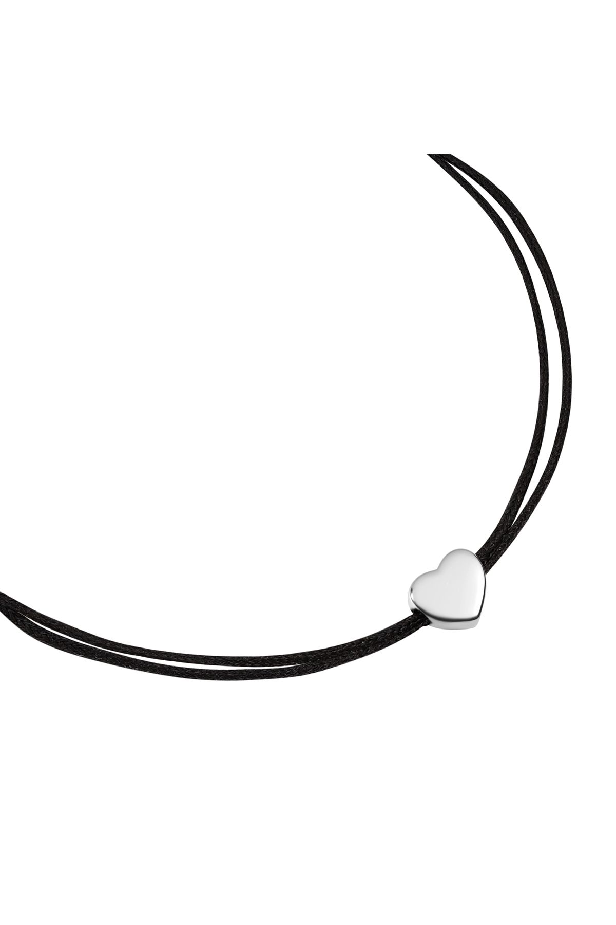 Rafaela Donata-Textilarmband Armband Sterling Silber Textil (SCHWARZ) 2