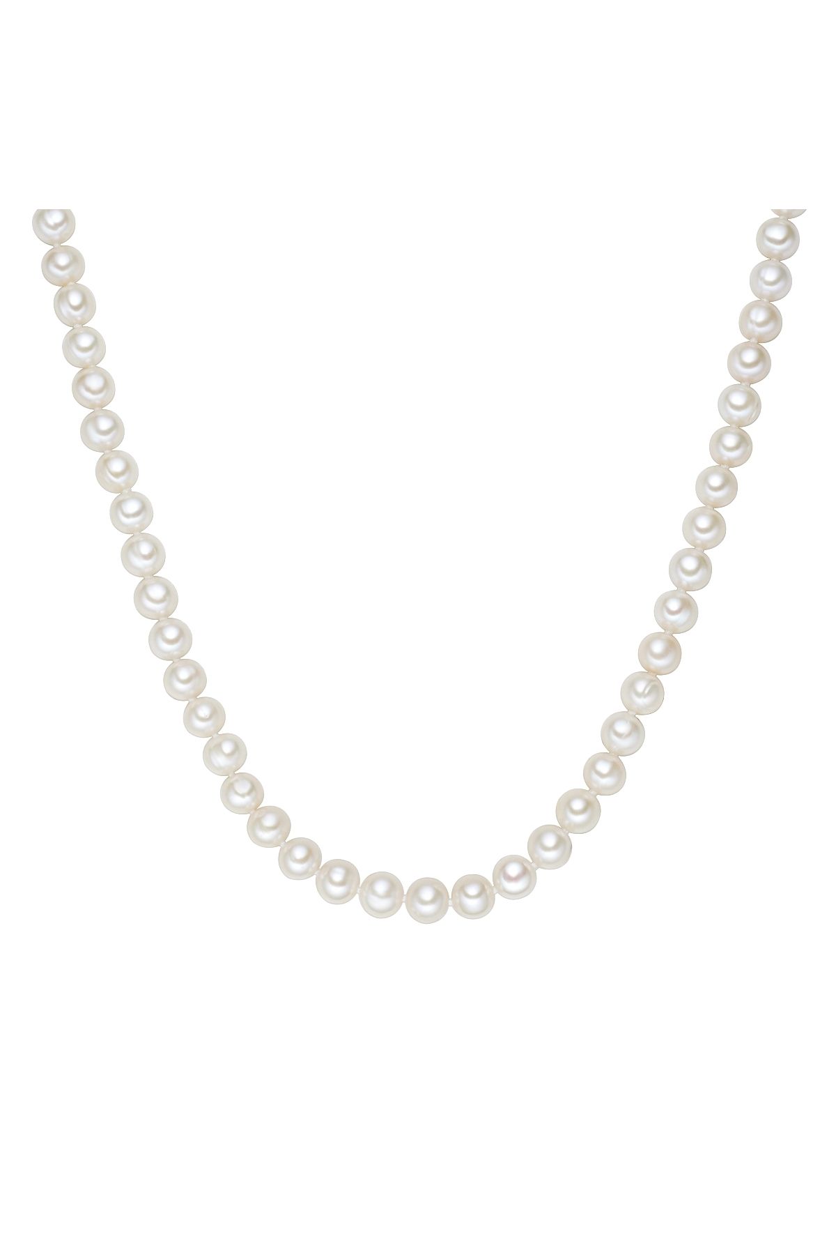Valero Pearls-Perlenhalskette Kette Sterling Silber Süßwasser-zuchtperle Weiß 1