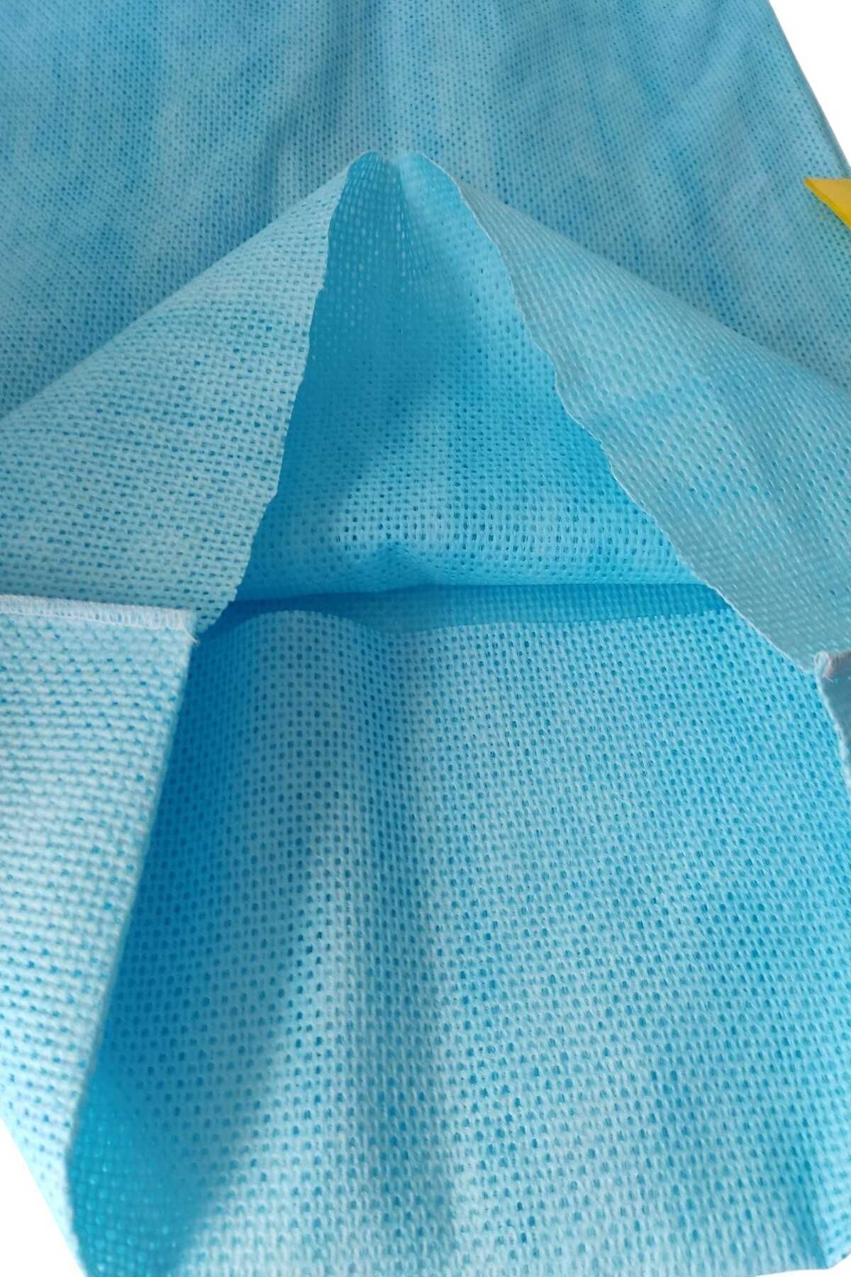 ONC Yastık / kırlent kılıfı mavi renk 55gr kalın kumaşyan 45cm x30cm / 18cm klappeli 10 lu paket