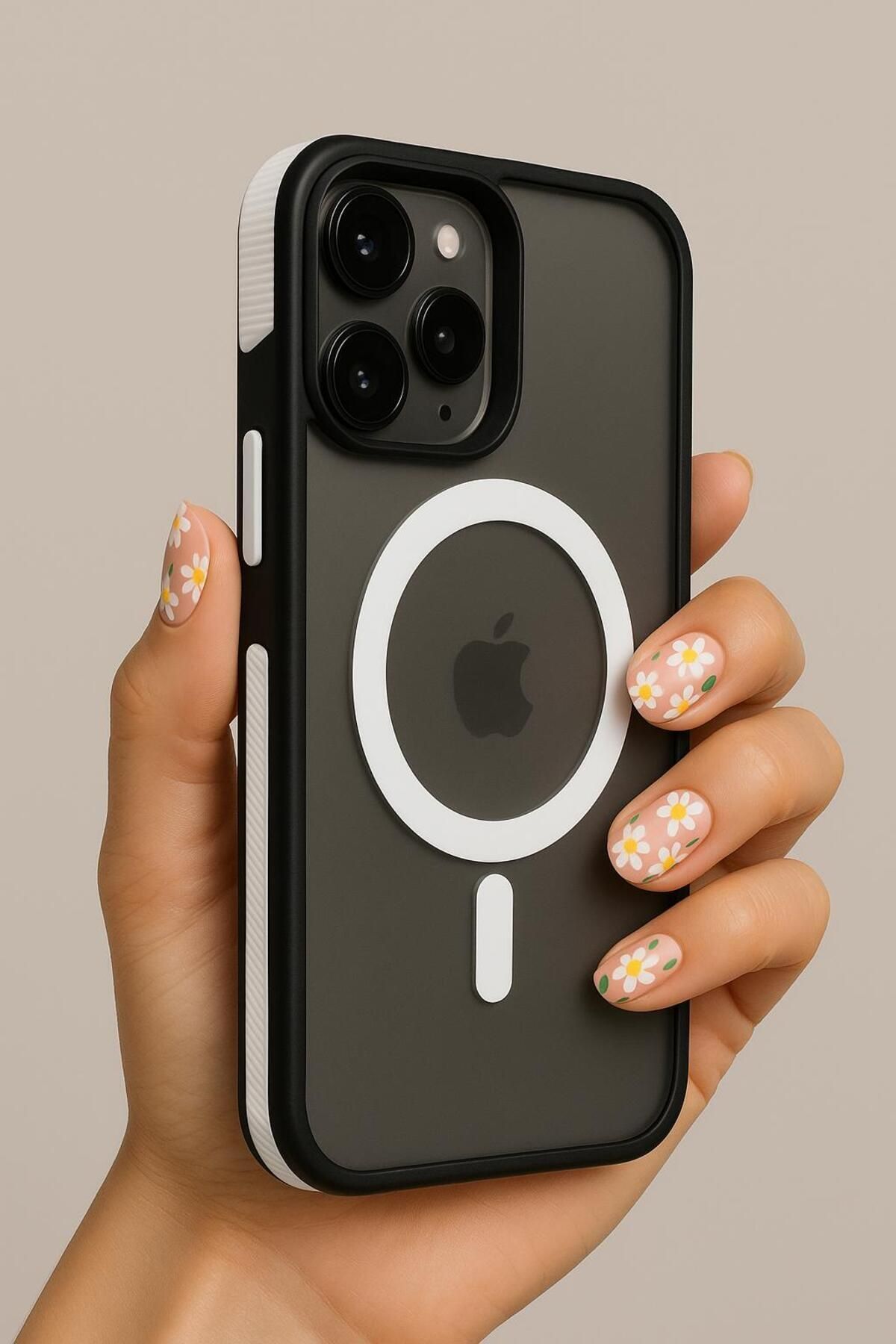ADR Apple Iphone 13/14 Kılıf Mat Magsafe Şarj Özellikli Darbe Önleyici Hassas Buton Yumuşak Kenar
