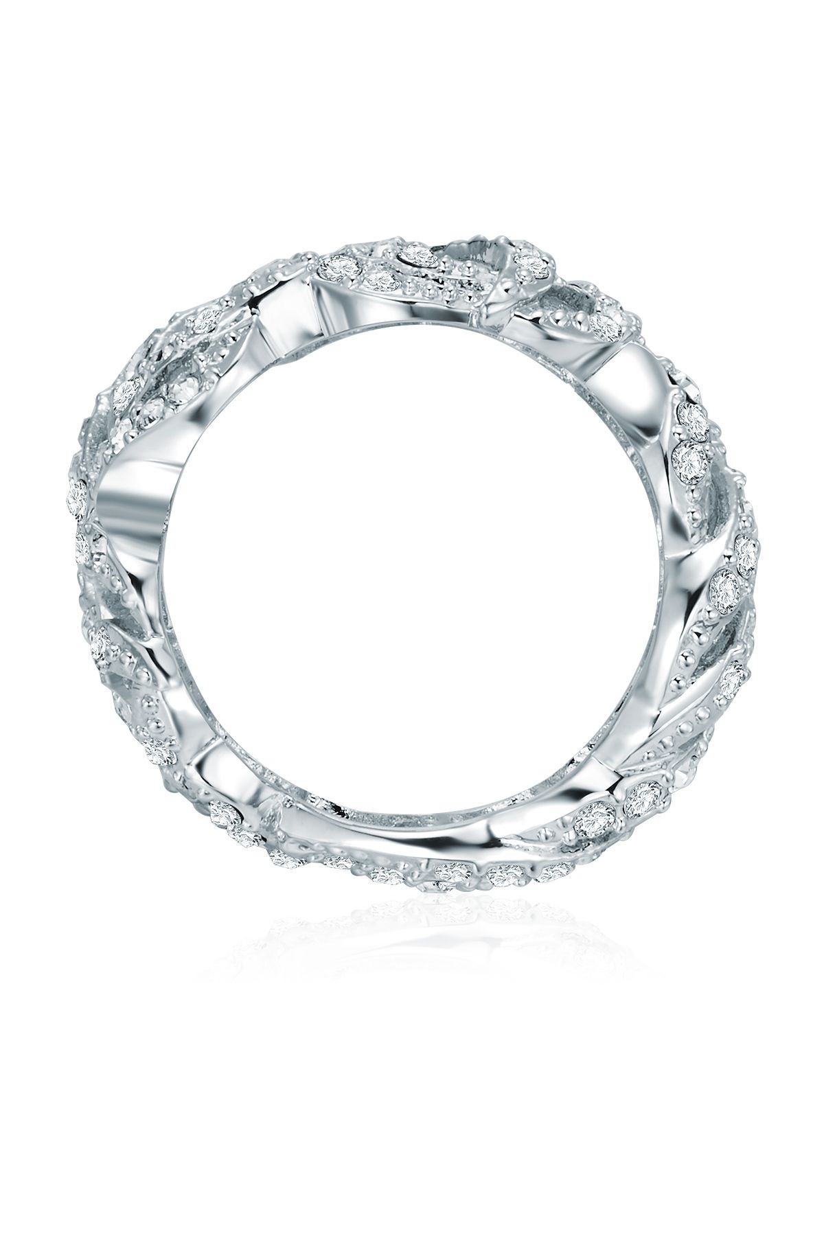 Lulu & Jane-Ring Mit Kristallen Von Swarovski® Ring Verziert Mit Kristallen Von Swarovski® Weiß 3