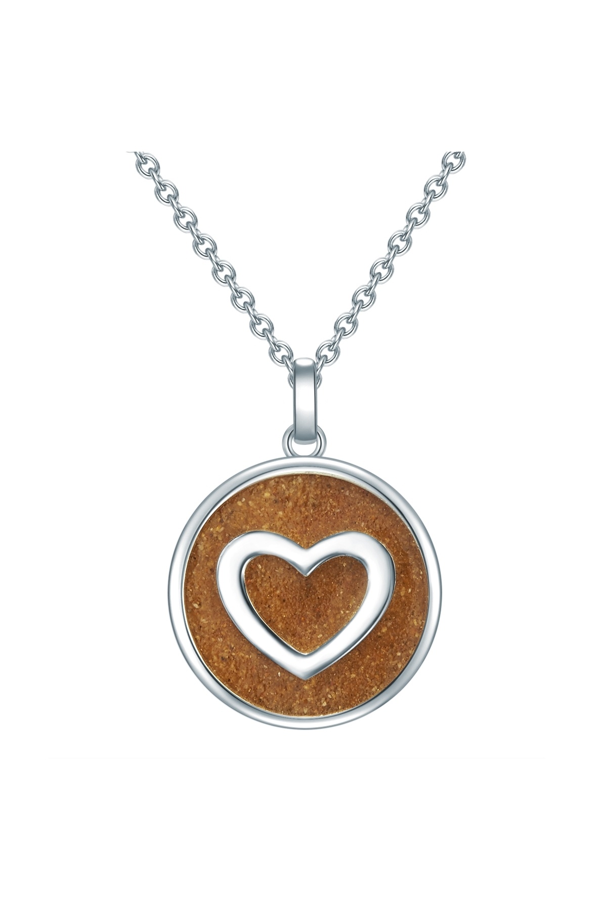 STRANDGLÜCK-Silberhalskette Kette mit Anhänger Sterling Silber Sand 1