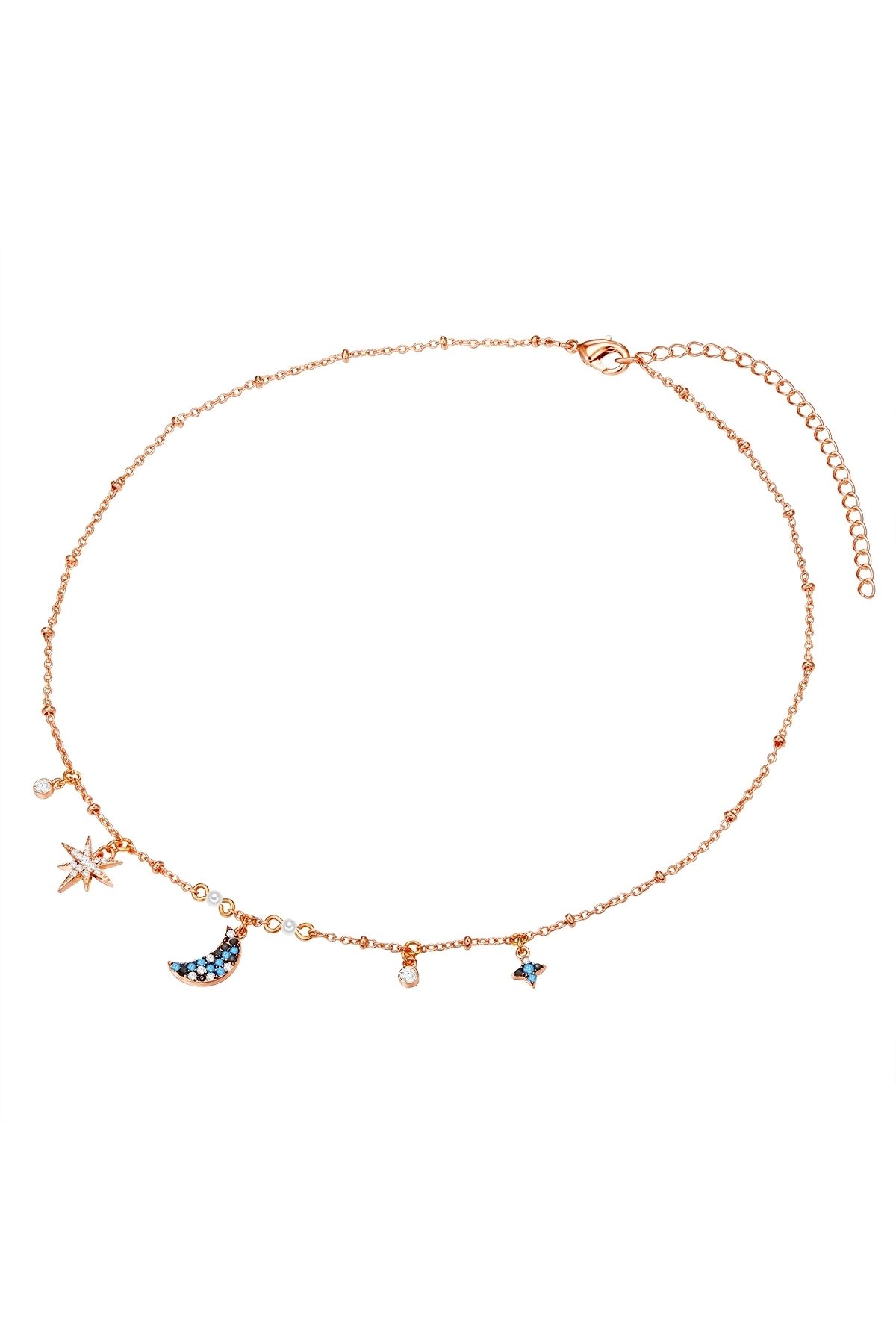 Lulu & Jane-Kette Mit Kristallen Von Swarovski® Kette Roségold Verziert Mit Kristallen Von Swarovski® Bunt 2
