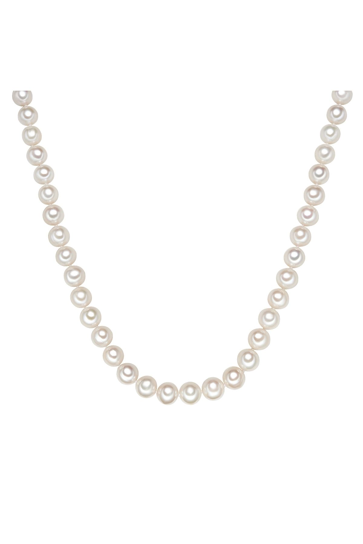 Valero Pearls-Silberhalskette Kette Sterling Silber Süßwasser-zuchtperle Weiß 1
