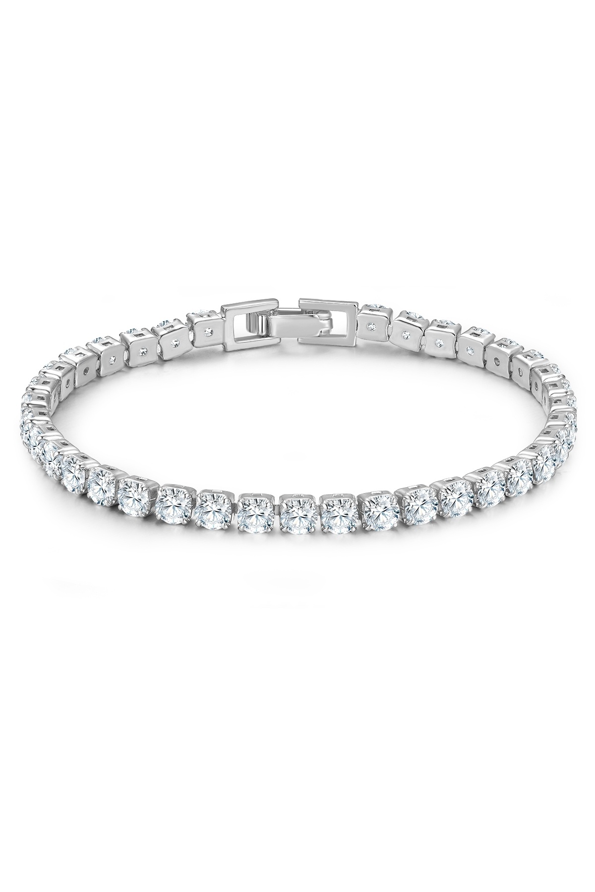 Glanzstücke München-Silberarmband Armband Sterling Silber Zirkonia weiß 1