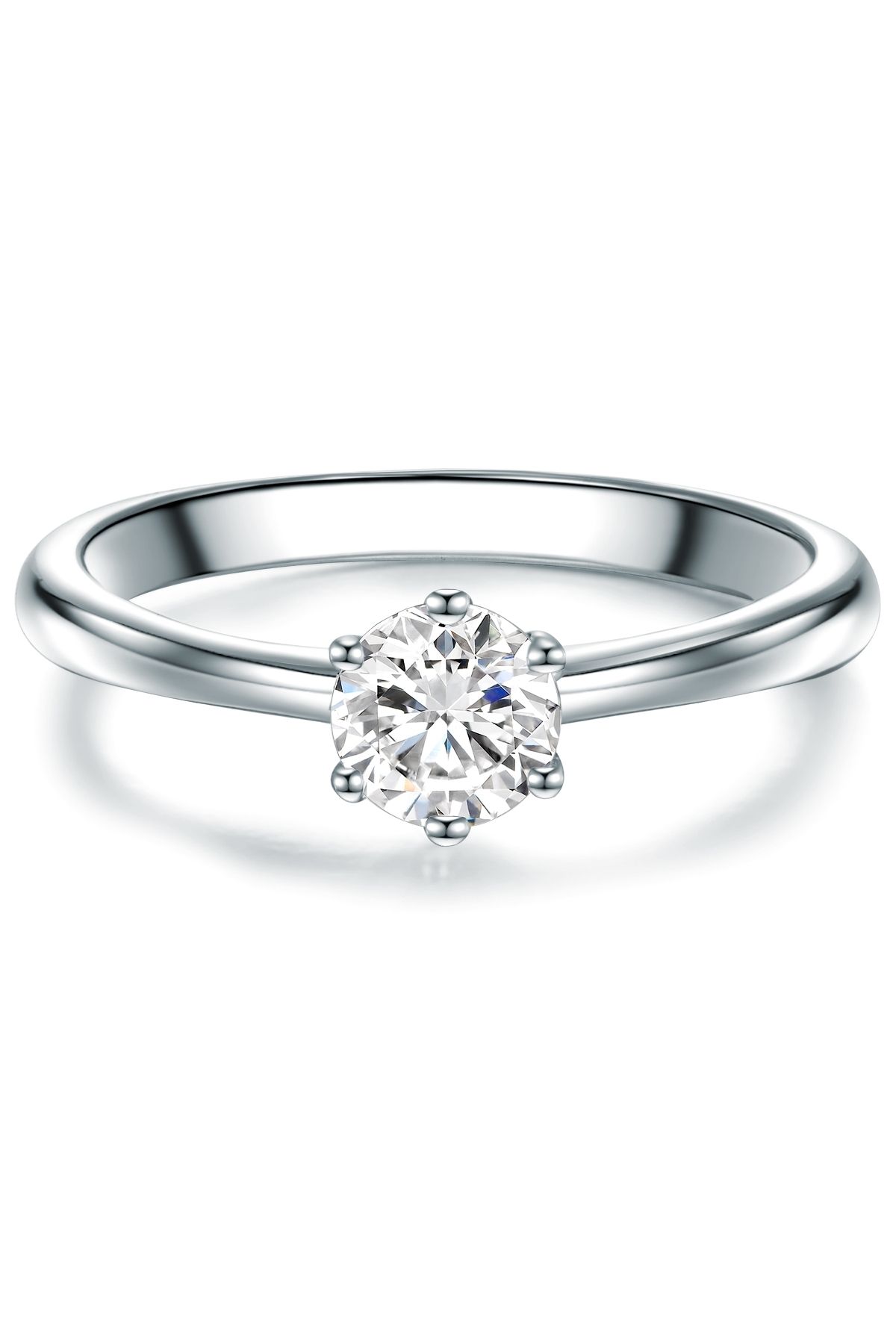 Trilani-Silberring Ring Sterling Silber Zirkonia Weiß 1