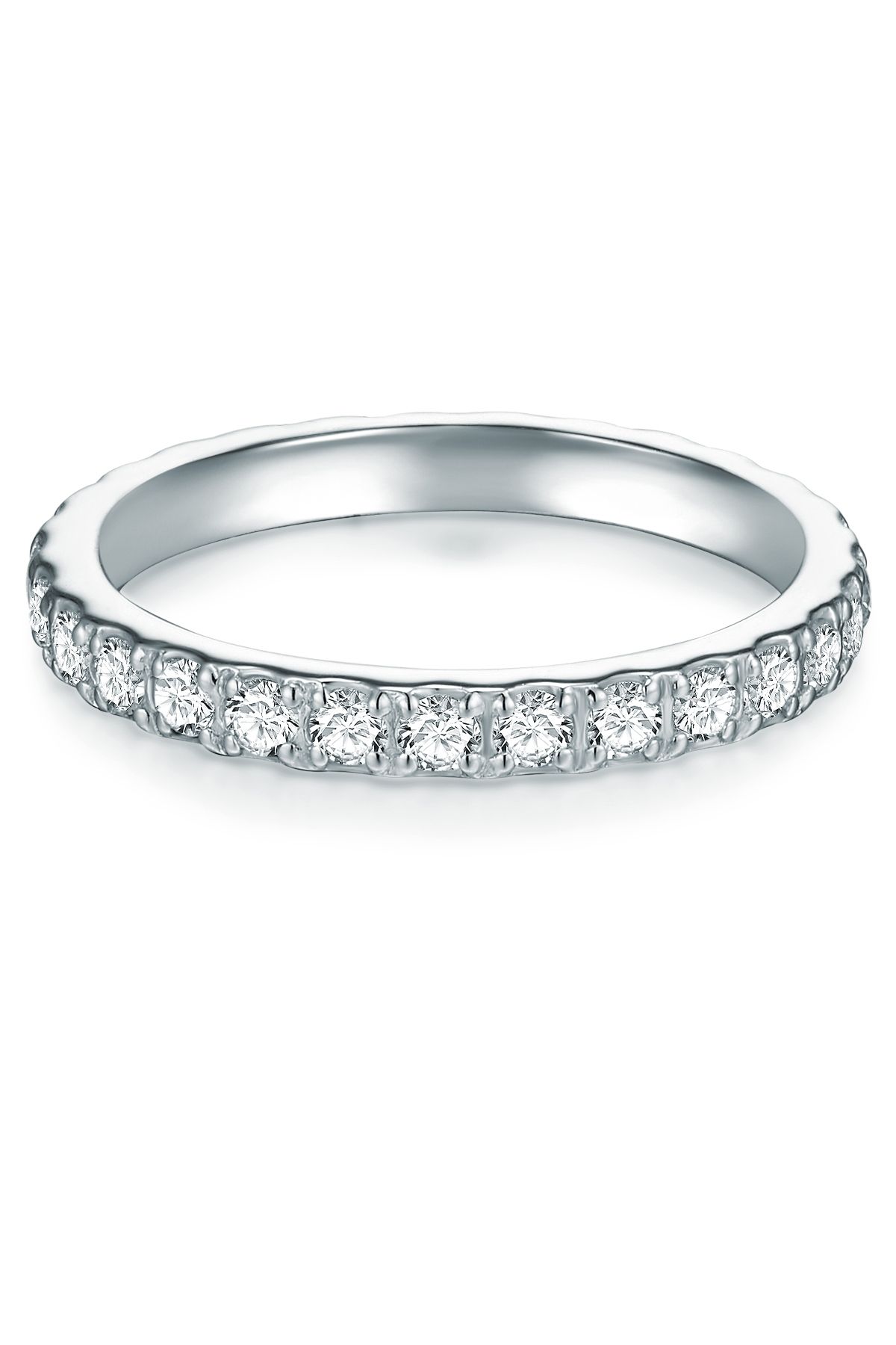 Trilani-Silberring Ring Sterling Silber Zirkonia Weiß 1