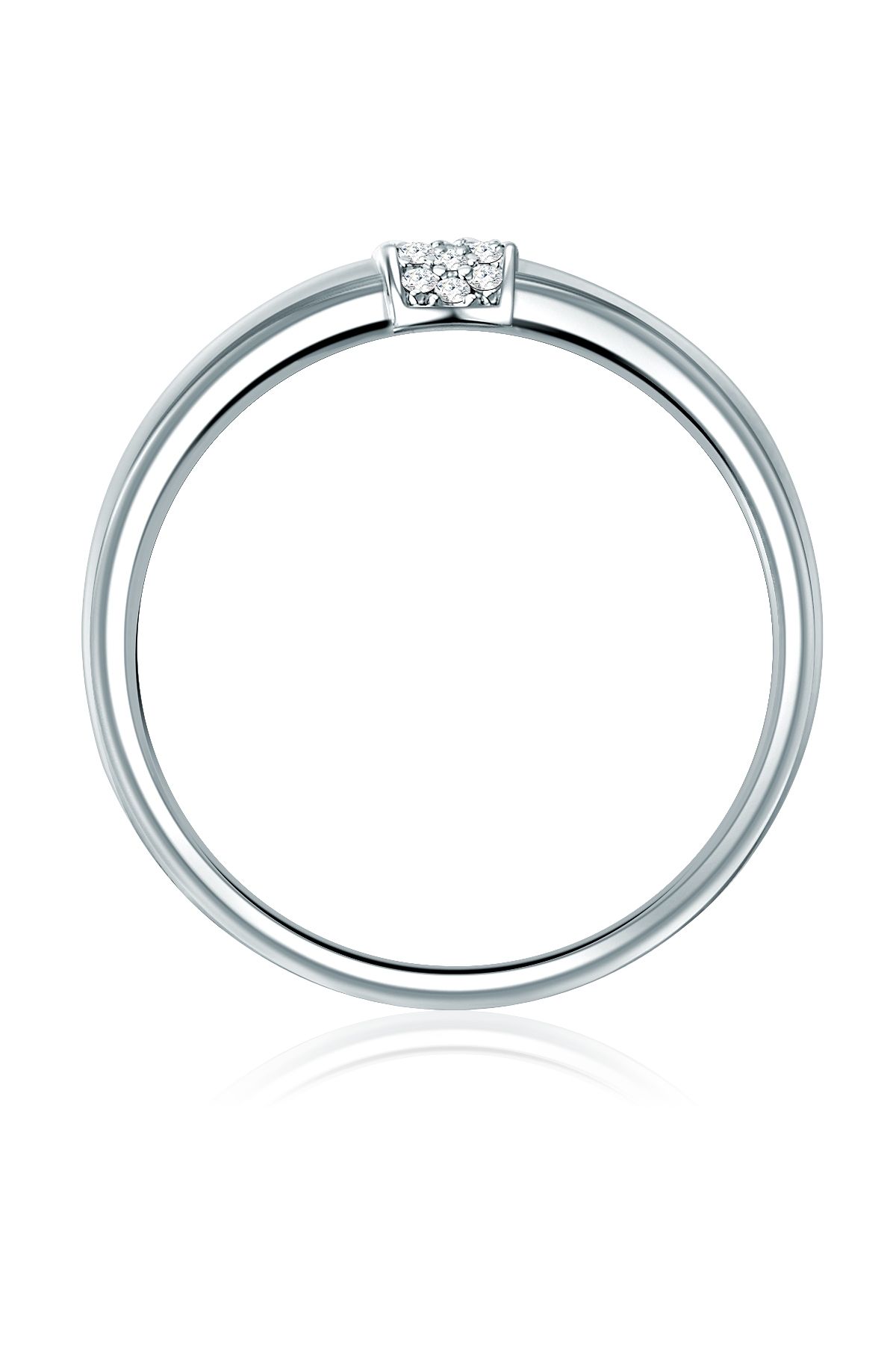 Trilani-Silberring Ring Sterling Silber Zirkonia Weiß 2