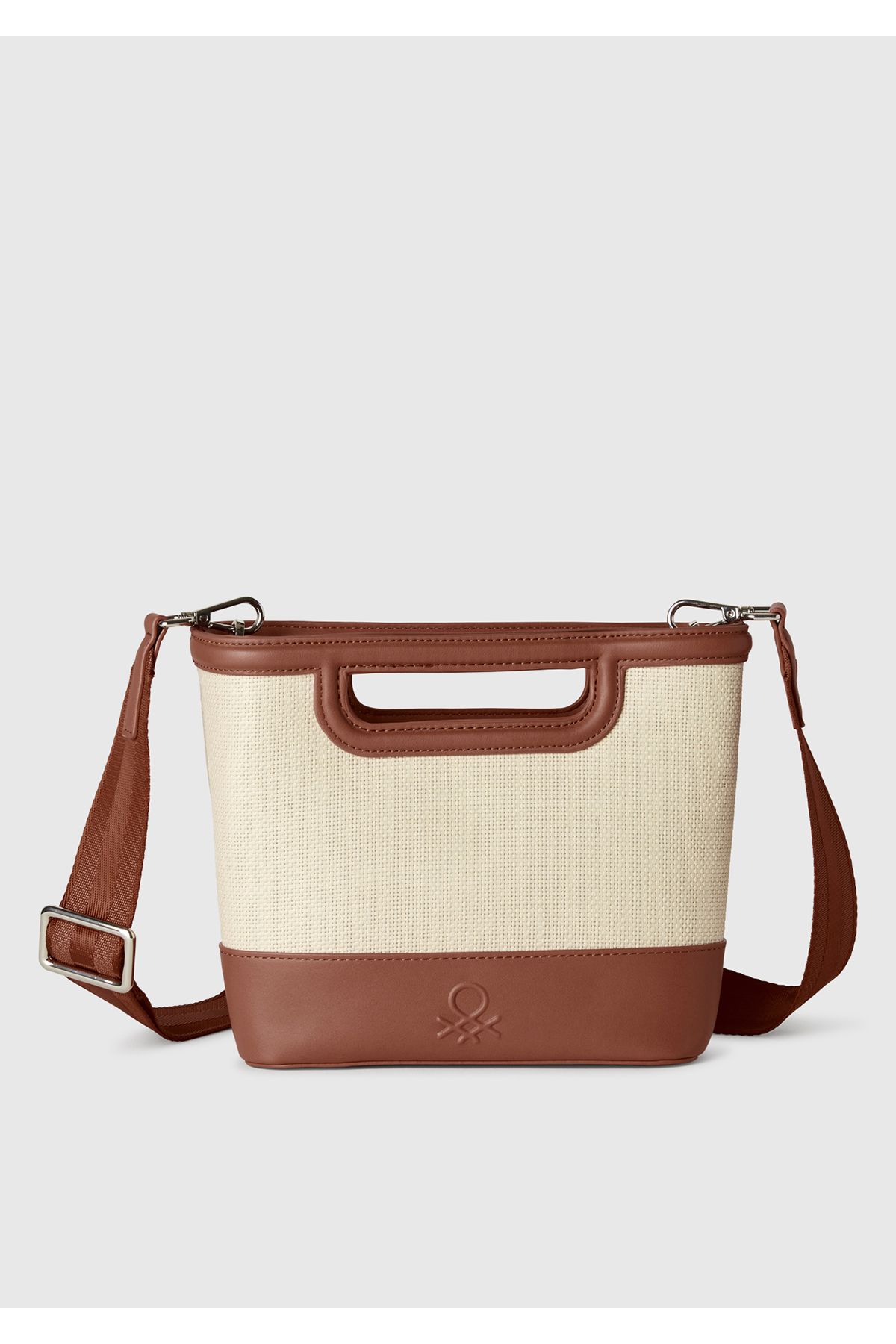 United Colors of Benetton Kadın Kahverengi Mini Tote Çanta