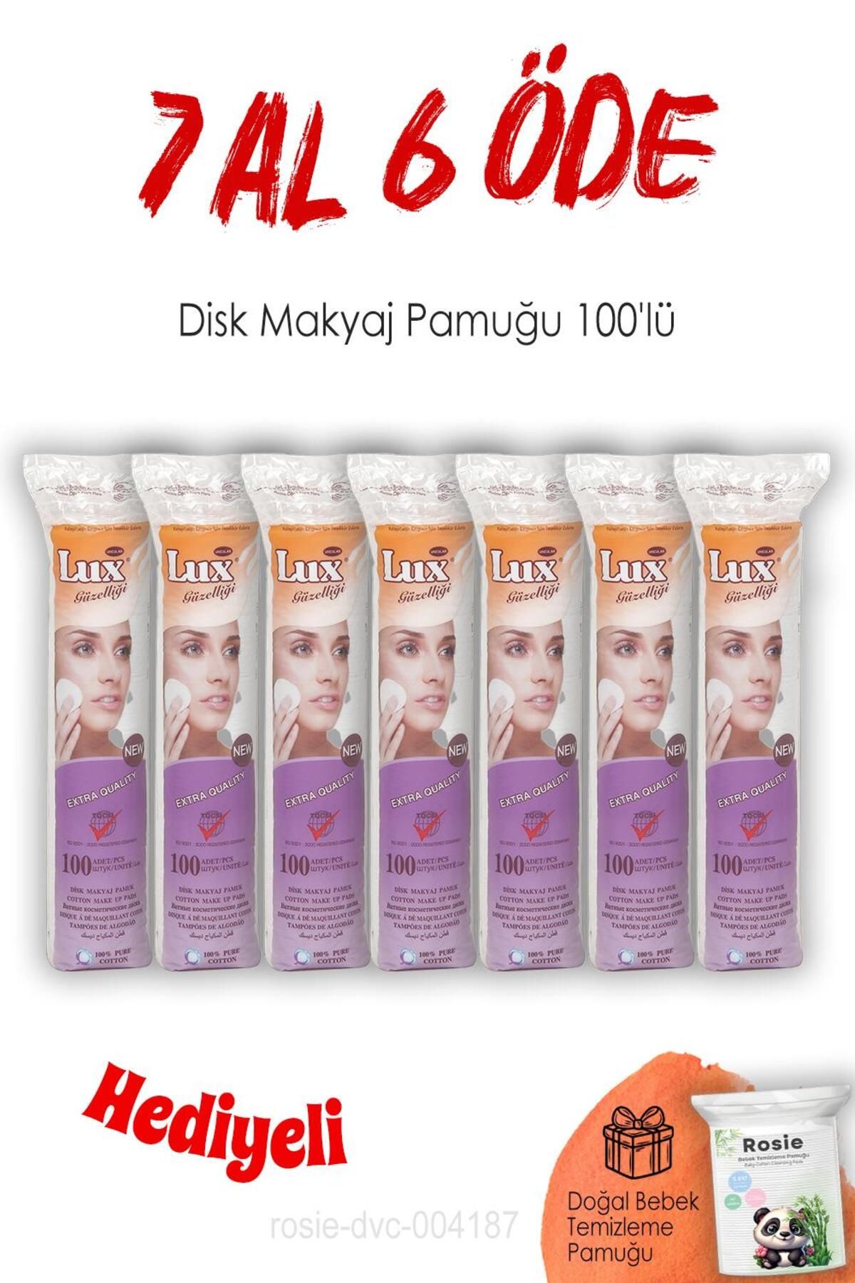 LUX 100'lü Lux Disk Makyaj Pamuğu 7 Al 6 Öde Ve Rosie