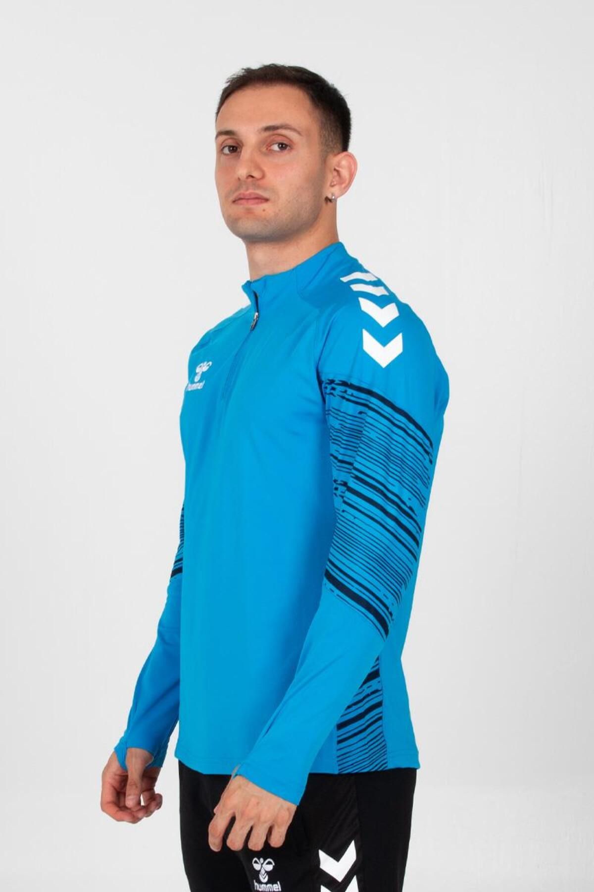 ست گرمکن ورزشی مردانه و زنانه آموزش خط در فیروزه ای TRACKSUIT hummel