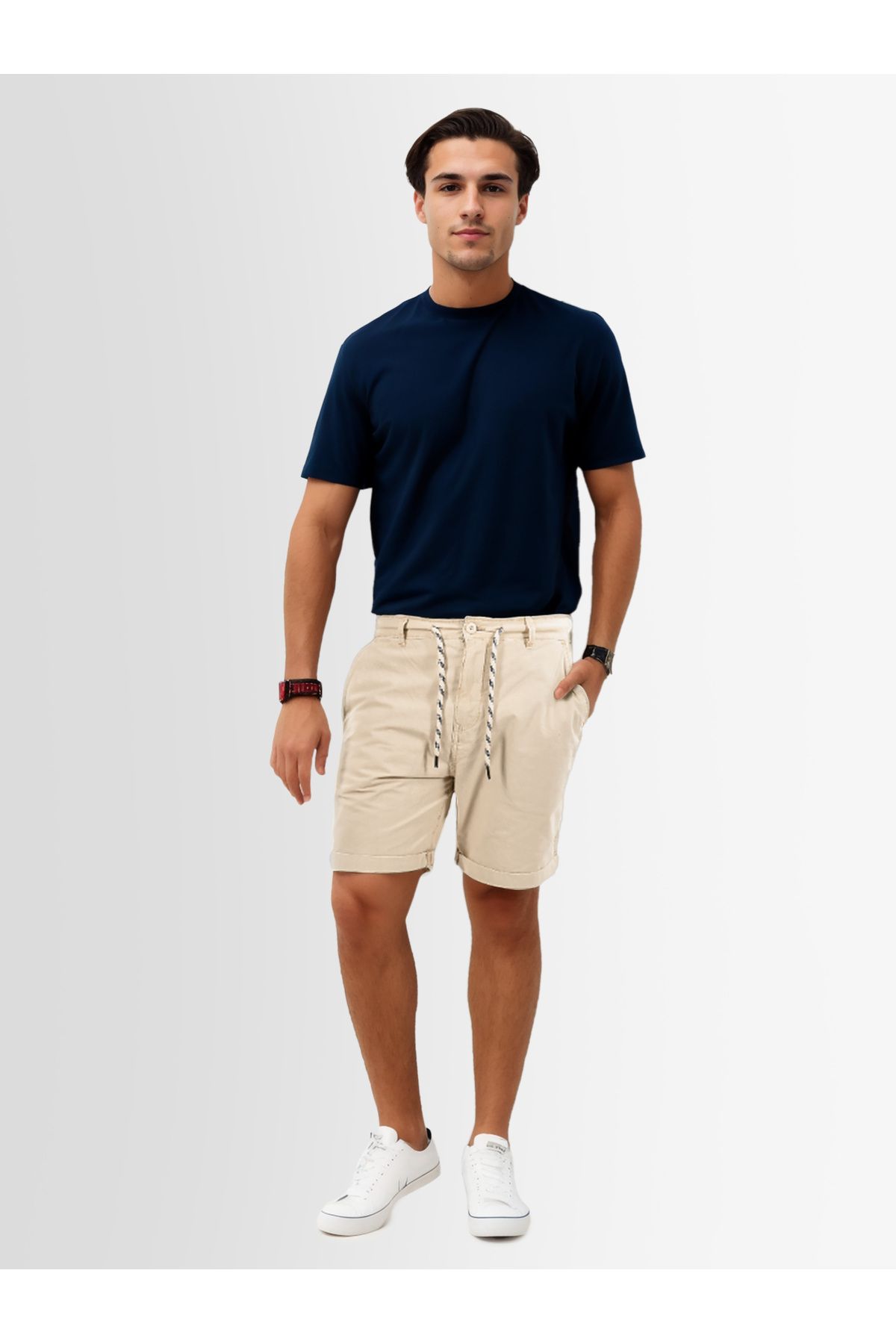 Indicode-InCanvar Herren Stoff Shorts B795 4