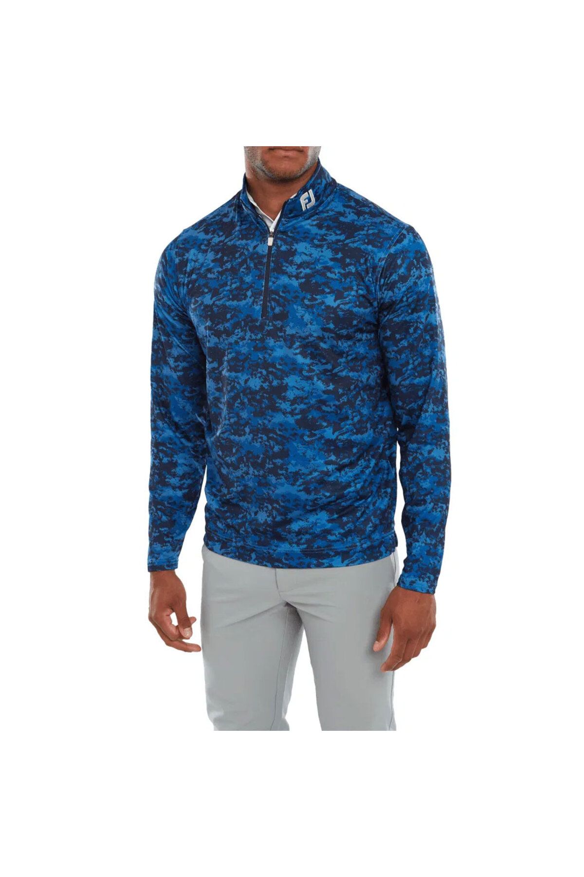 FootJoy Bulut Kamuflaj Baskılı Mid Layer Mavi 80111
