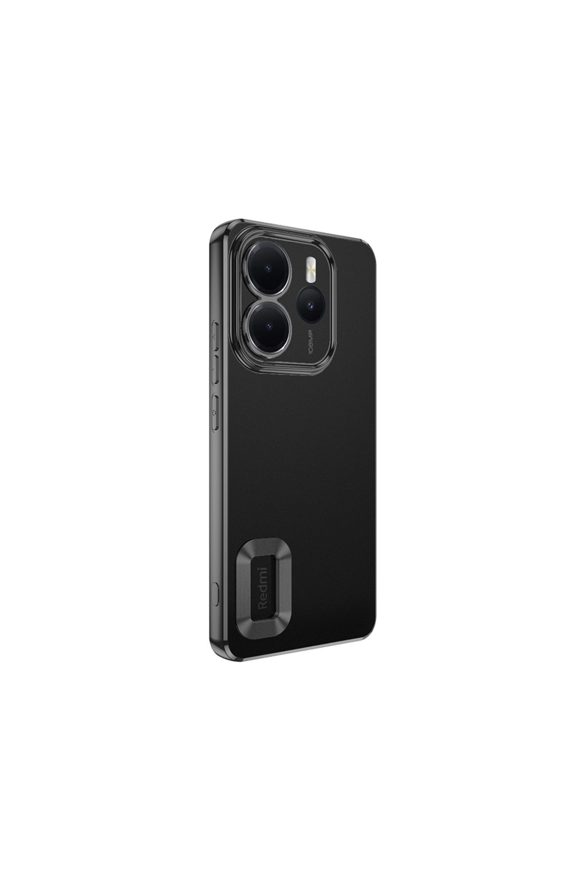 Apsuwa Xiaomi Redmi Note 14 uyumlu Kılıf Omega Silikon Kamera Korumalı Siyah