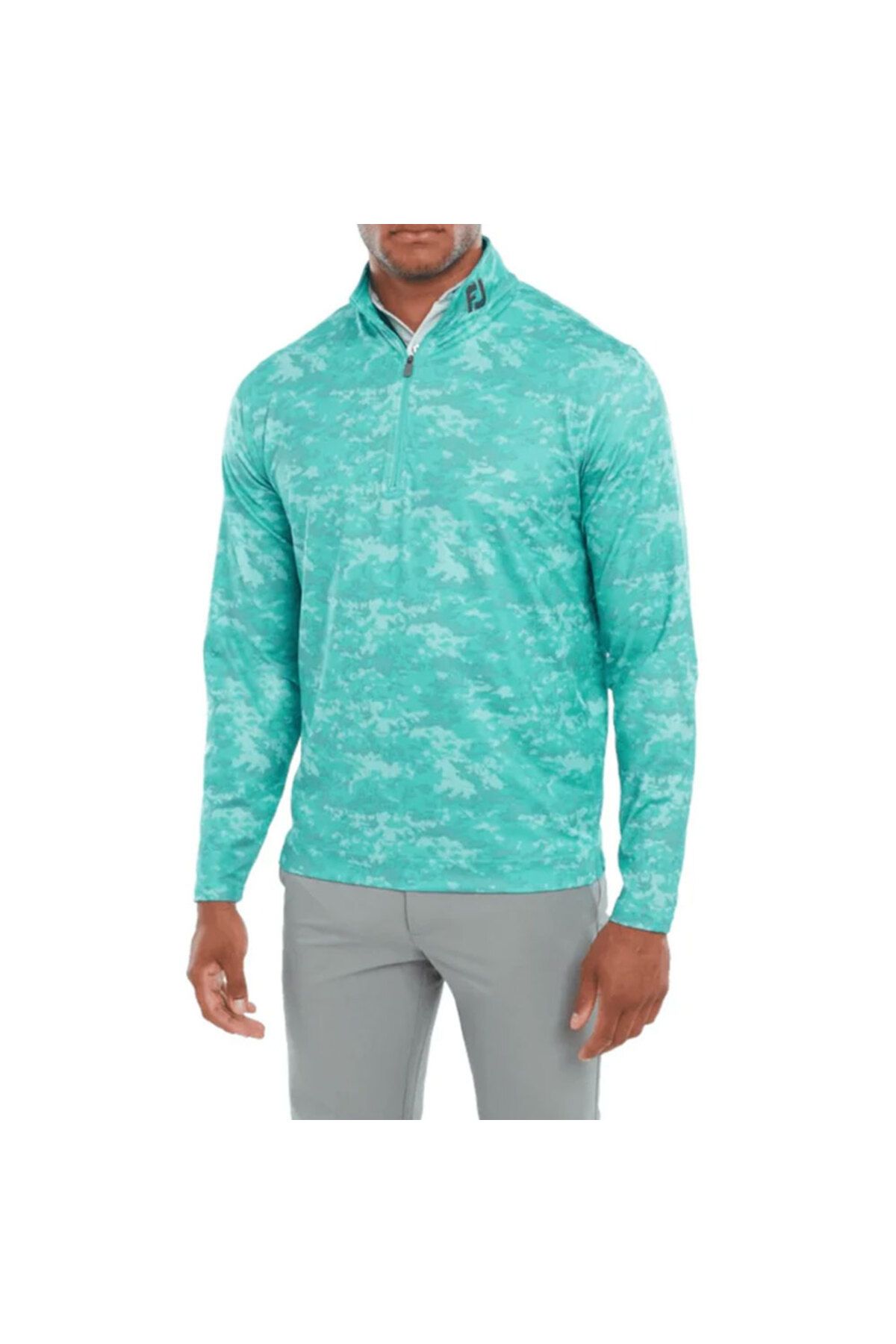 FootJoy Bulut Kamuflaj Baskılı Mid Layer Mint