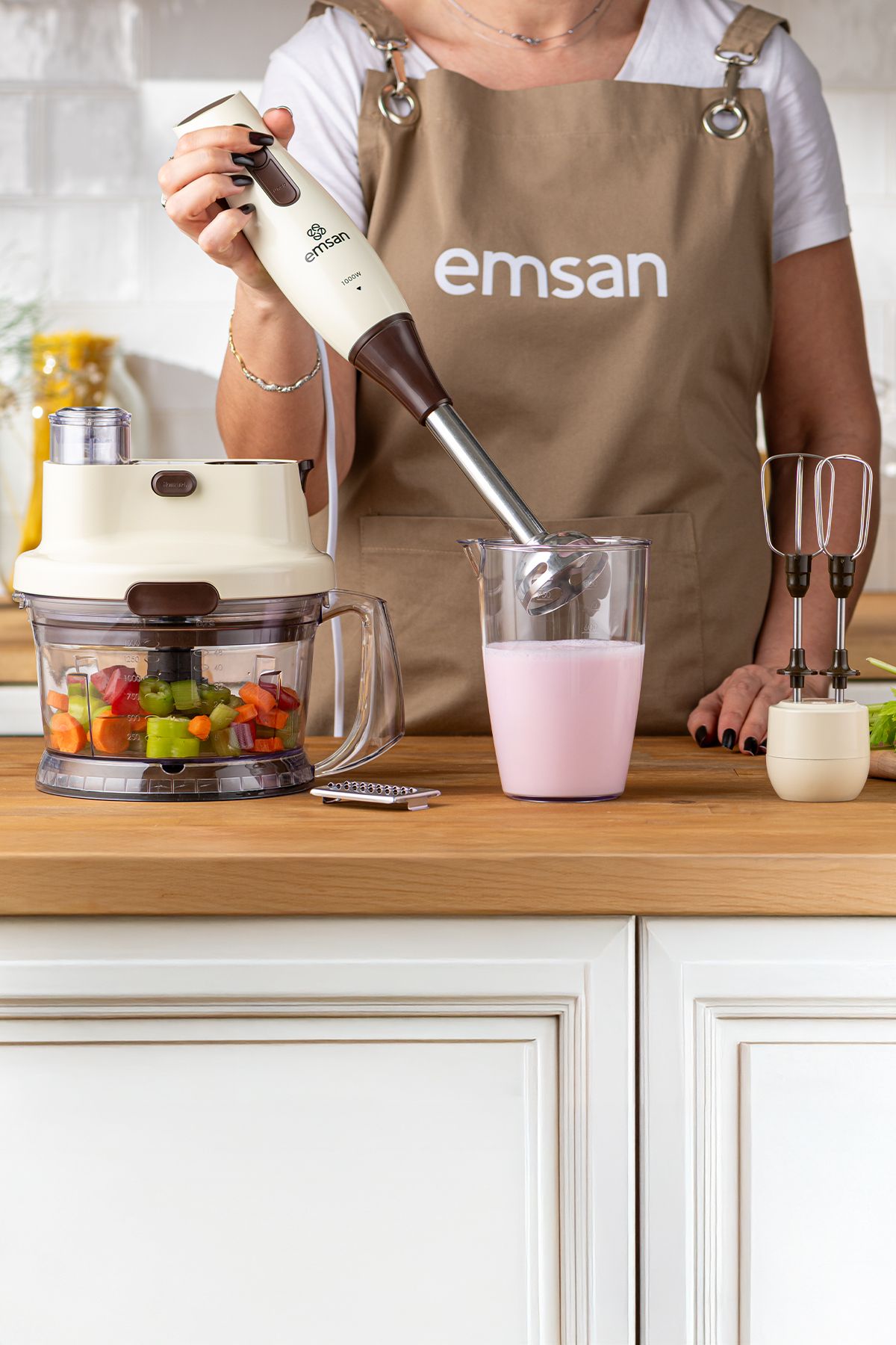 Emsan-Nostalgia Food Processor Cream 5