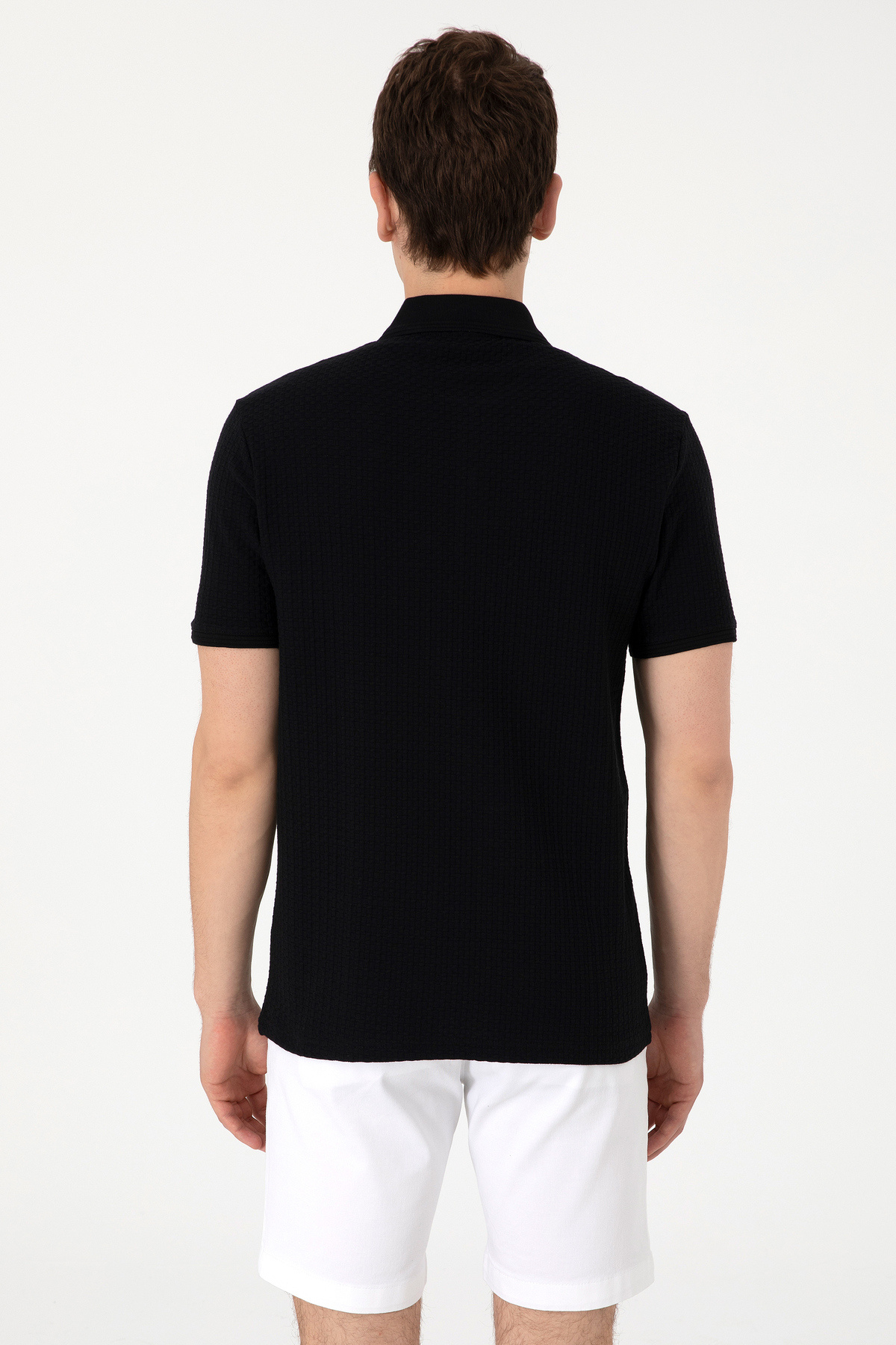 U.S. Polo Assn.-Men's Regular Fit Polo Neck Black T-Shirt 50299601-Vr046 5