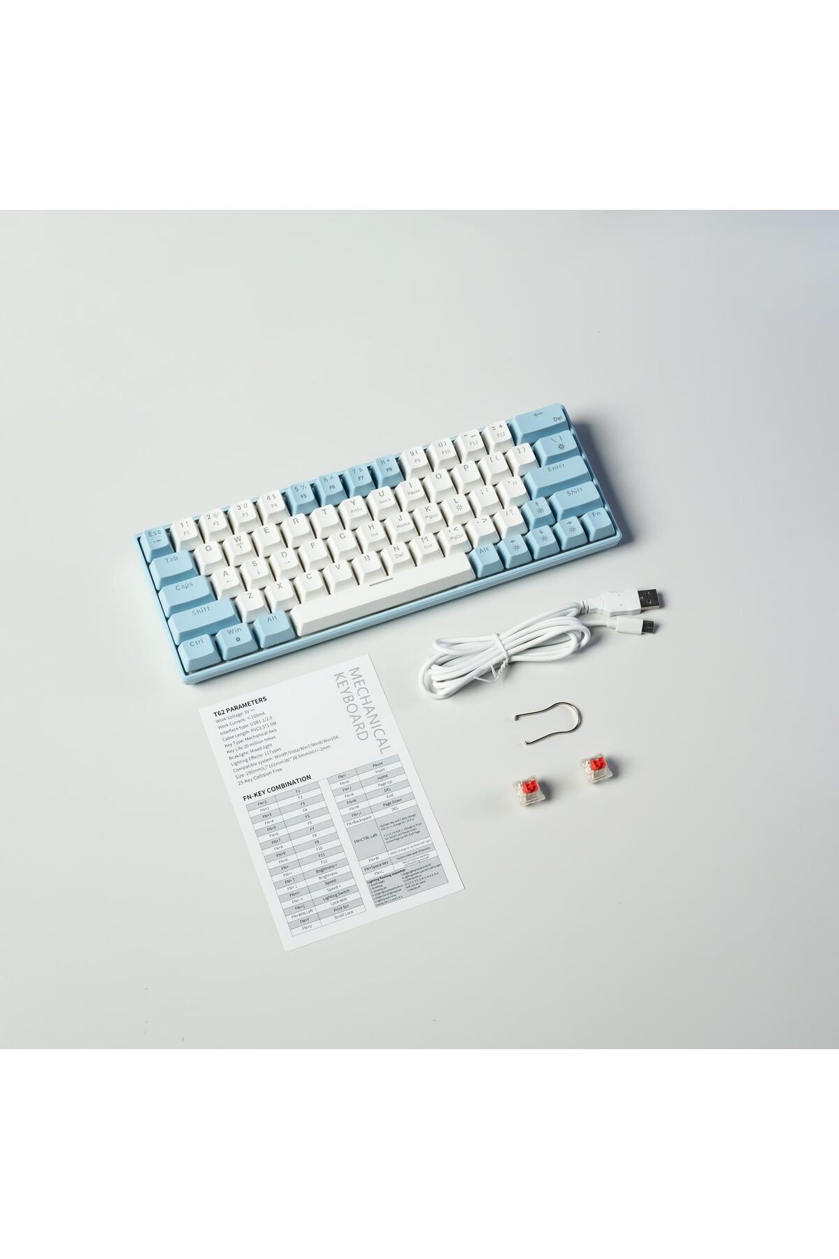 Coverzone ZIFRIEND Türkçe Q Tuş Dizilimi RGB Mekanik Oyuncu Klavye