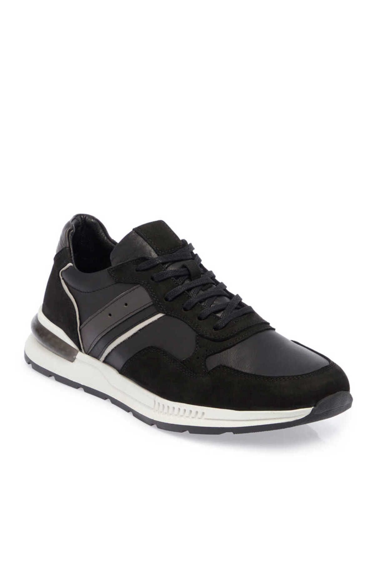 Tergan Siyah Hakiki Deri Erkek Sneaker - E24I1AY56913-A64
