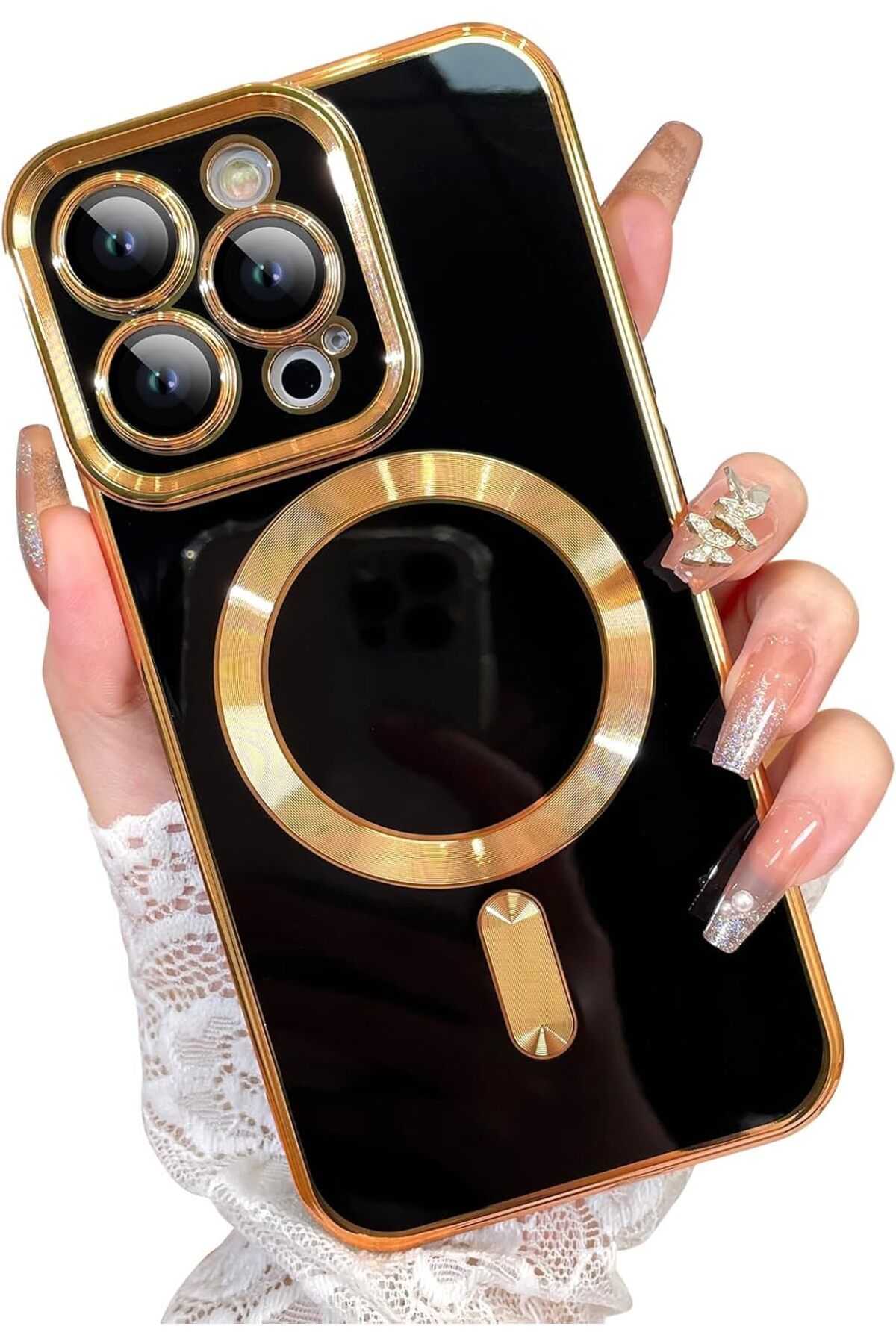 PSGT apple ( Iphone 13 pro ) Uyumlu kılıf Magsafe Magnetic Lazer Kesim Kılıf