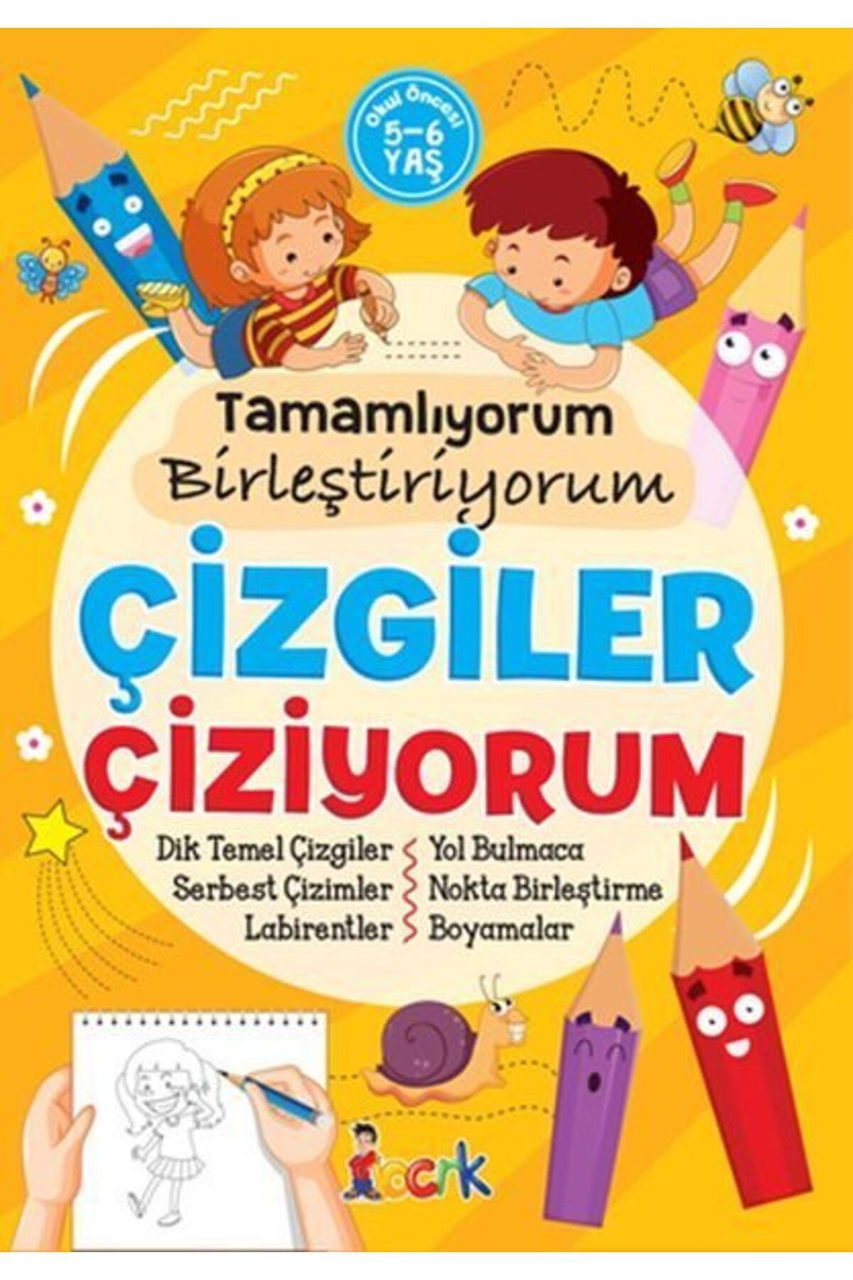 Destek Yayınları Çizgiler Çiziyorum Tamamlıyorum Birleştiriyorum