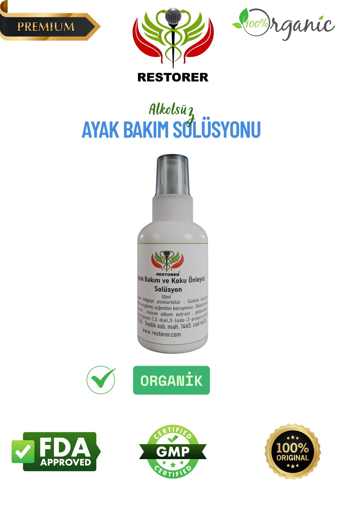 Restorer Ayak Kokusu ve Bakım Spreyi