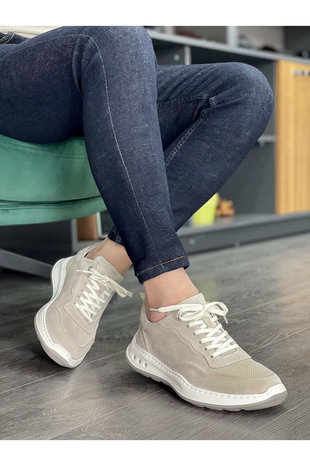 MOR KUNDURA Hakiki Deri Günlük Kullanım Sneakers Erkek Ayakkabı