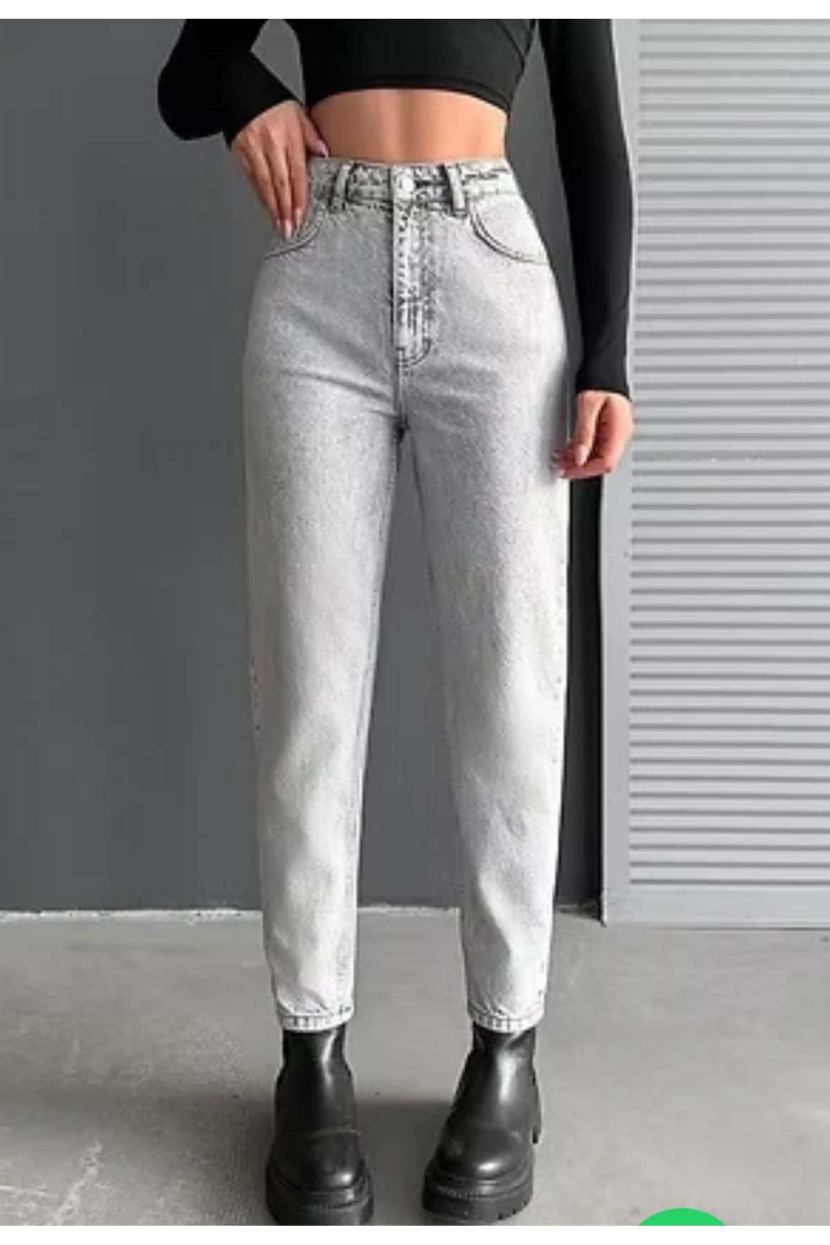 Ata Design Mom jean pantolon MomJ kot pantolon 77482
