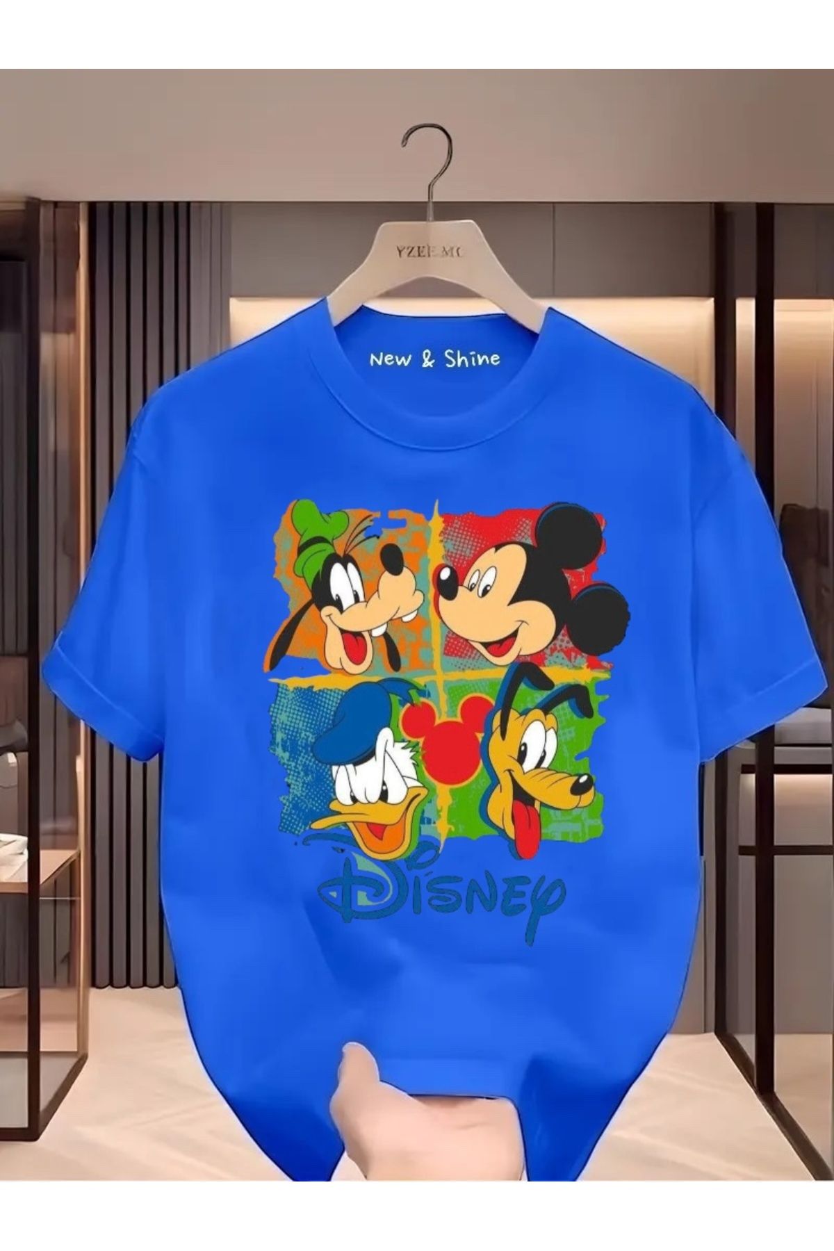 New Shine Disney Baskılı Oversize T-Shirt