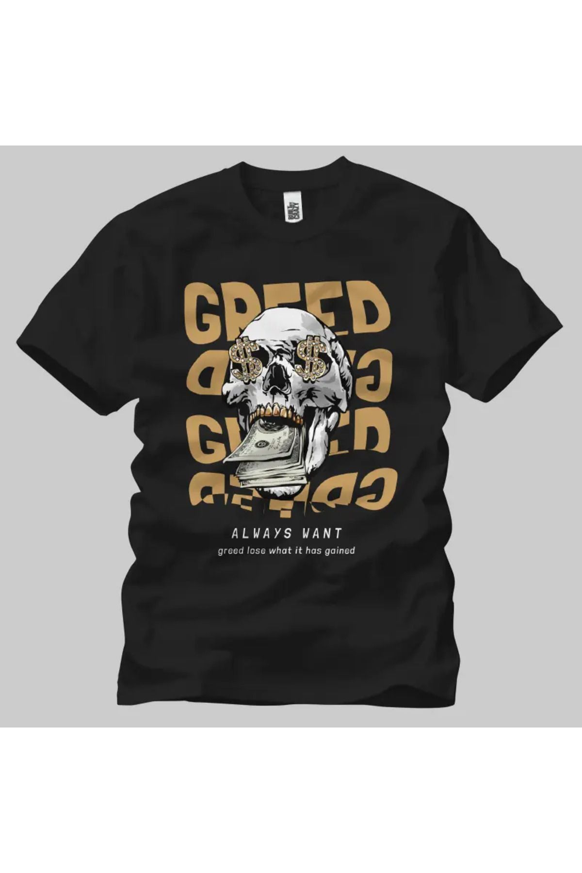 Built By Crazy Gread Skull Unisex Tişört