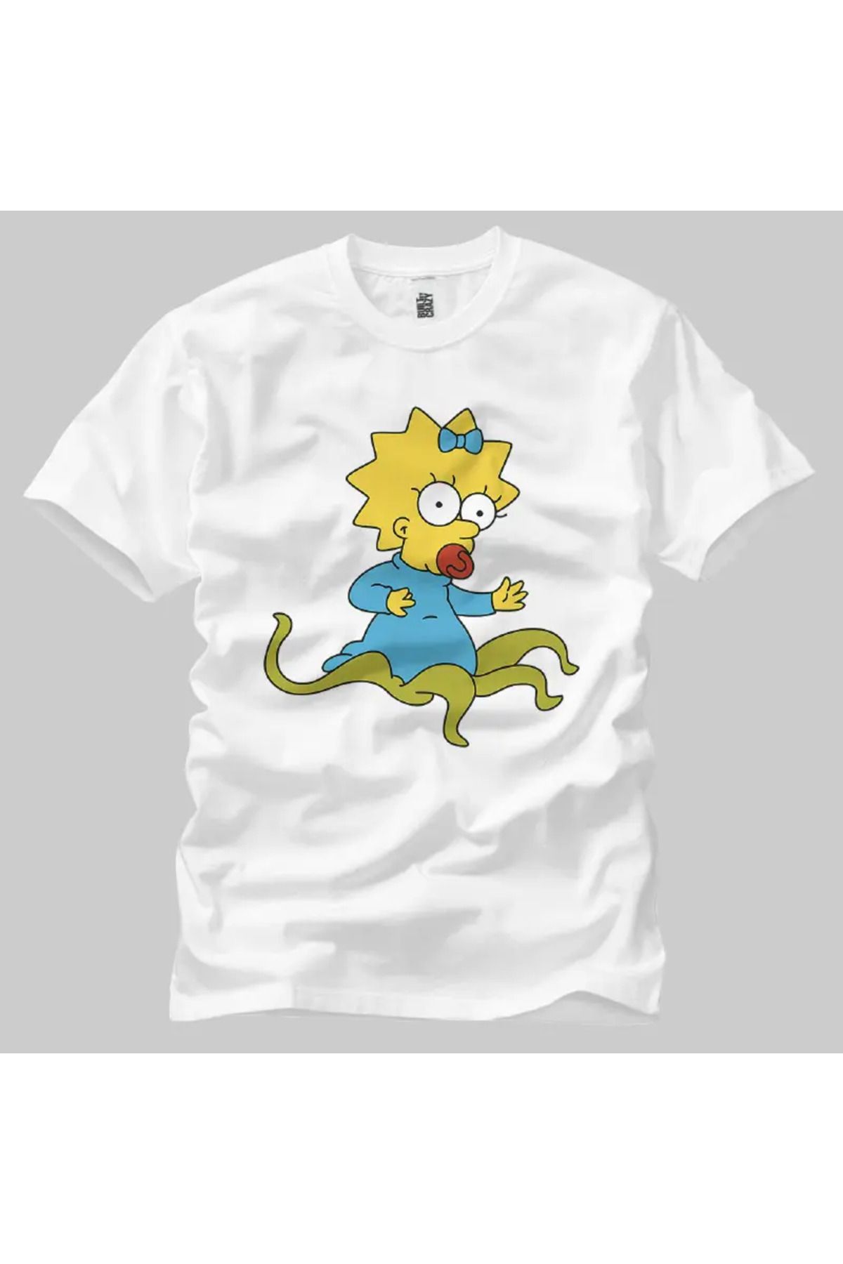 Built By Crazy Maggie Simpsons Alien Unisex Tişört