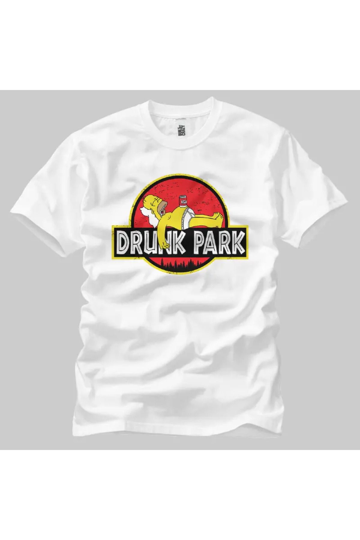 Built By Crazy Homer Simpsons Drunkpark Unisex Tişört