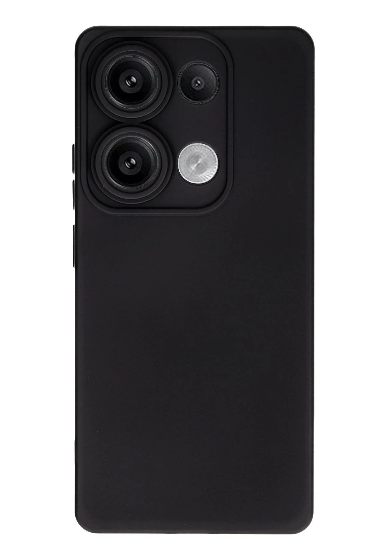 NewFace Xiaomi Redmi Note 13 4G Kılıf Nano içi Kadife Silikon - Siyah YNSMR