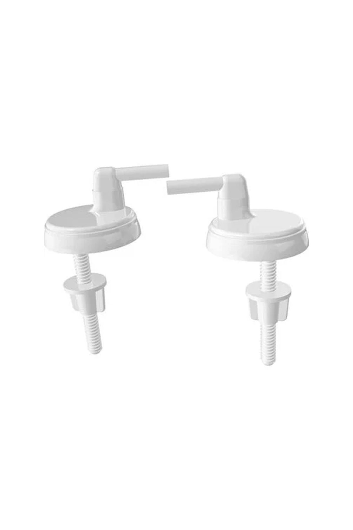 flores Surub Din Plastic Pentru Prindere Capac Wc, Model Ege, 2 Buc / Set - One Size