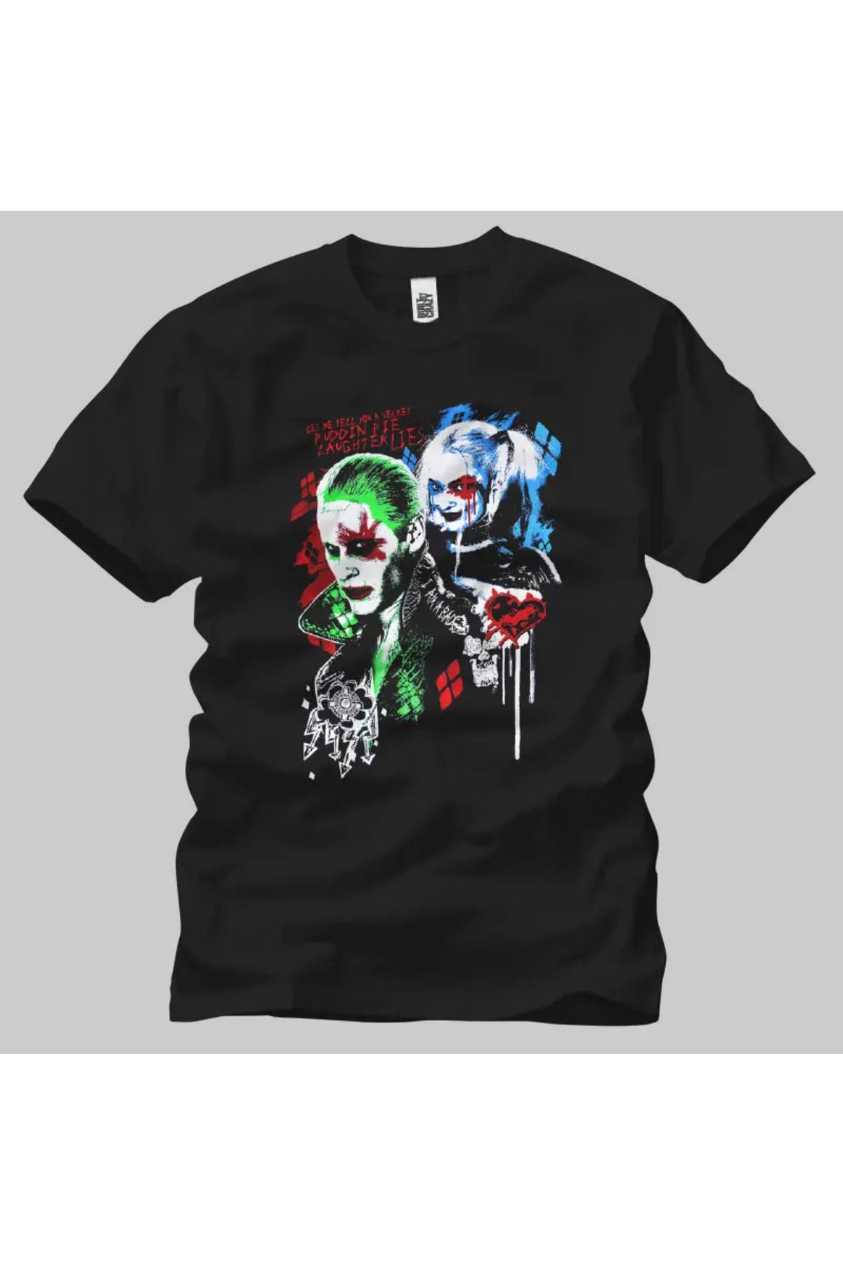 Built By Crazy Suicide Squad: Harley And Joker Unisex Tişört