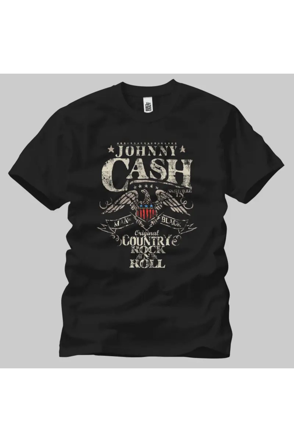 Built By Crazy Johnny Cash Rock N Roll Unisex Tişört