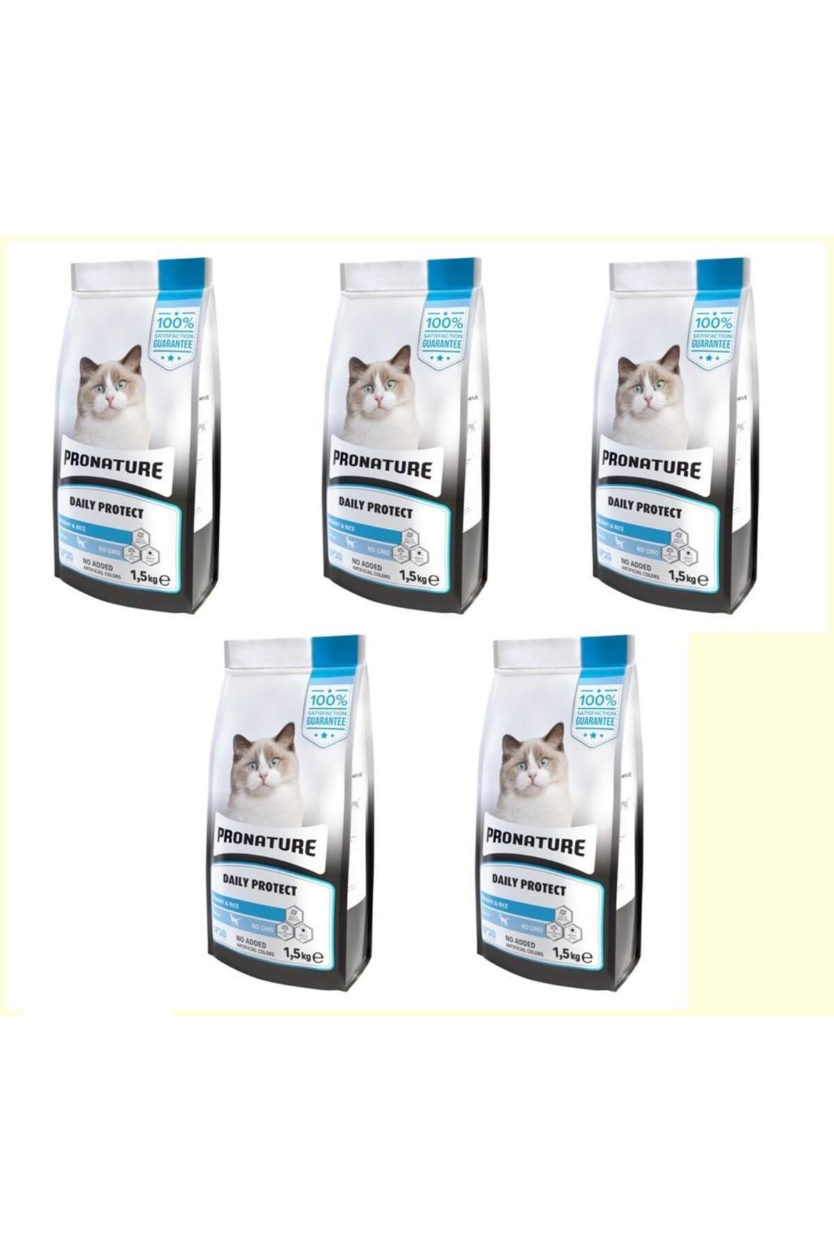 pronature Daily Protect Hamsili ve Pirinçli Yetişkin Kedi Maması 1,5 Kg*5 ADET